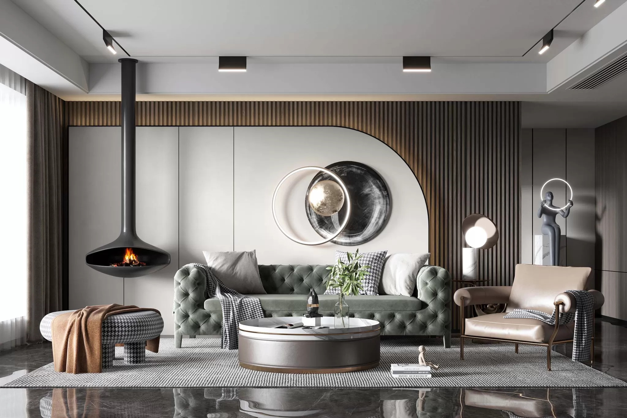 HOUSE SPACE 3D SCENES – LIVING ROOM – 0139