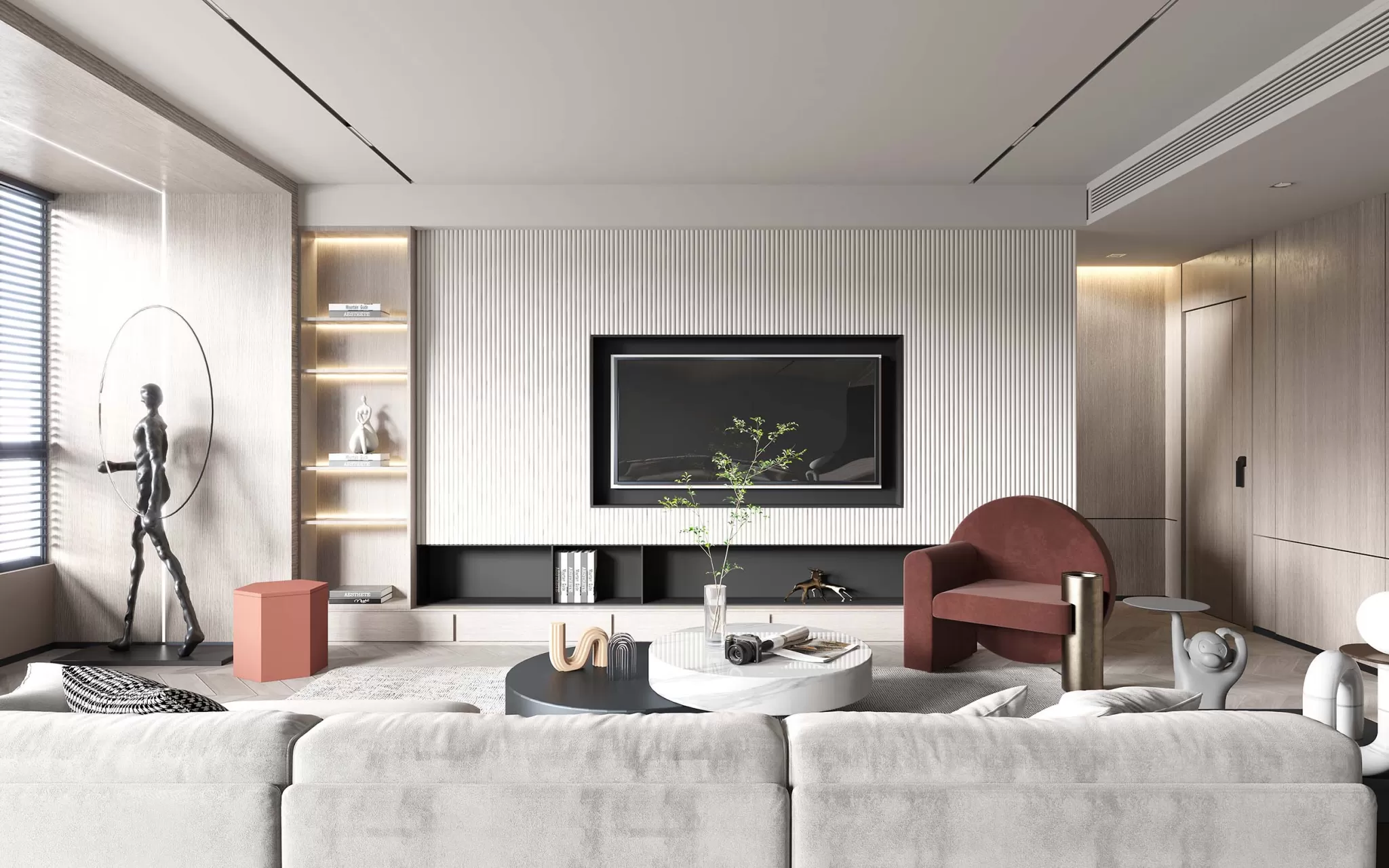 HOUSE SPACE 3D SCENES – LIVING ROOM – 0142