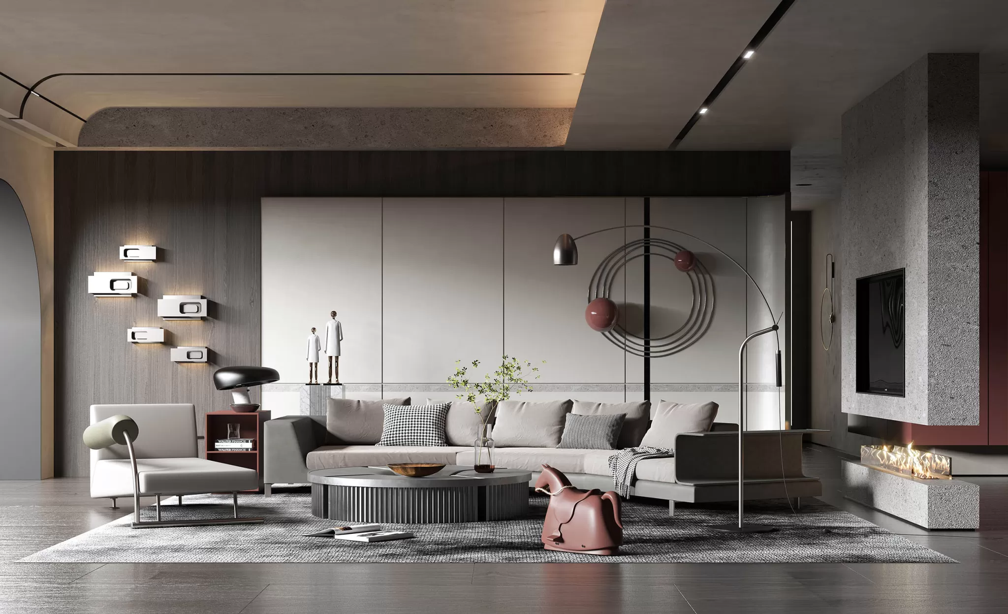 HOUSE SPACE 3D SCENES – LIVING ROOM – 0143