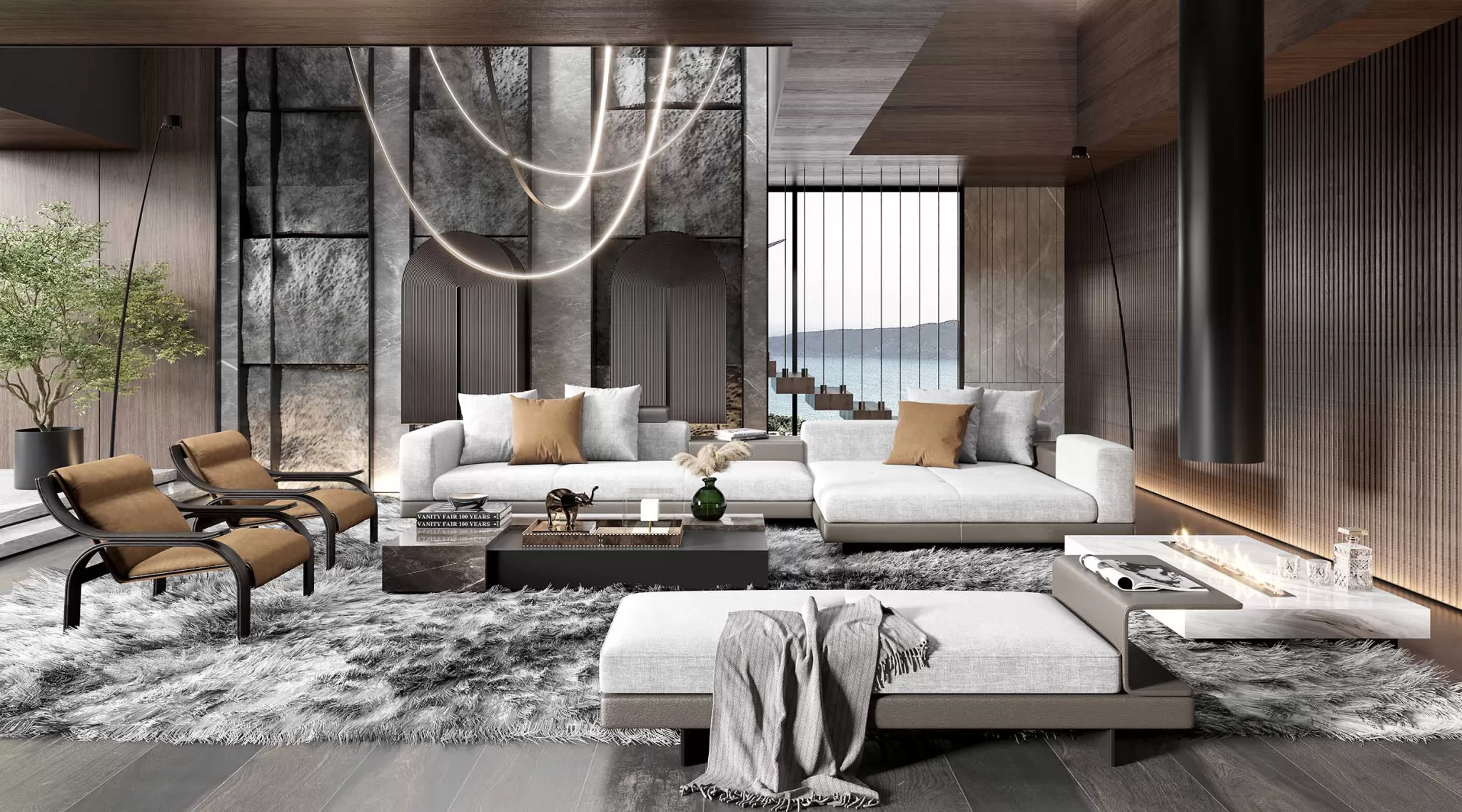 HOUSE SPACE 3D SCENES – LIVING ROOM – 0146