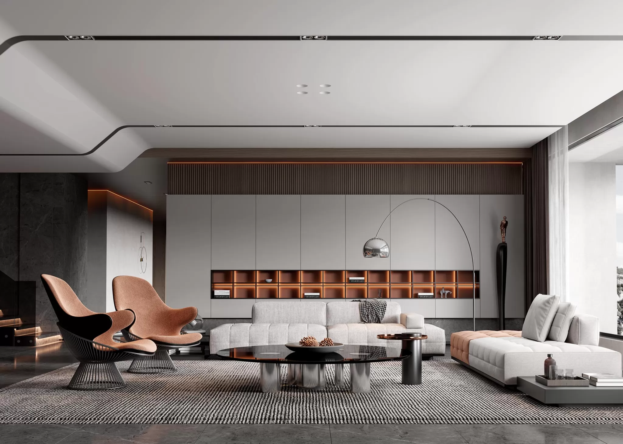 HOUSE SPACE 3D SCENES – LIVING ROOM – 0165