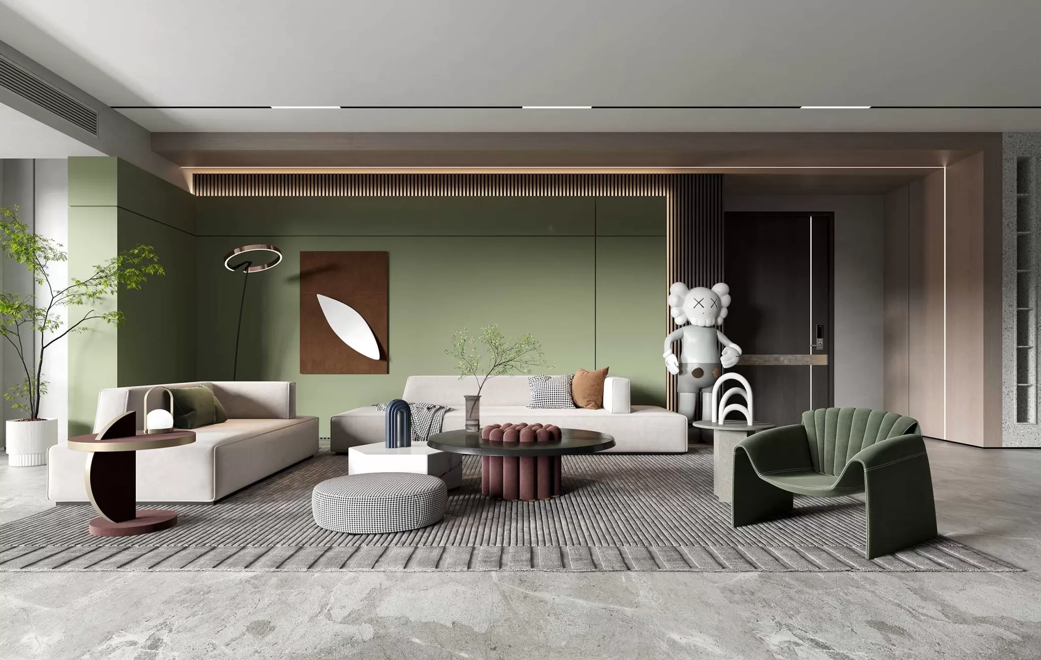 HOUSE SPACE 3D SCENES – LIVING ROOM – 0183