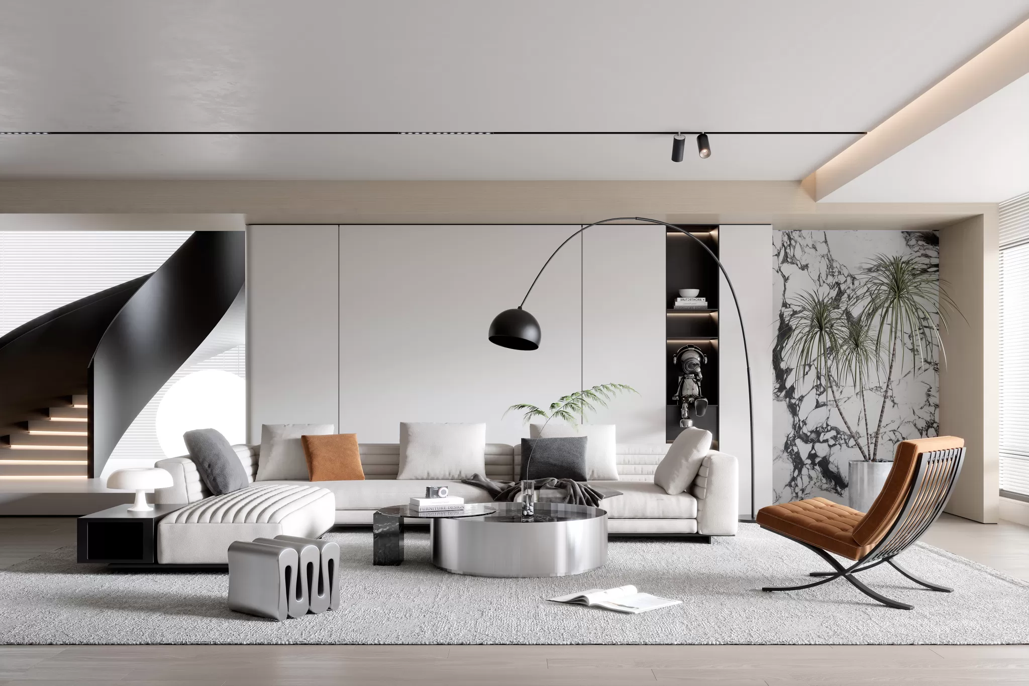 HOUSE SPACE 3D SCENES – LIVING ROOM – 0195