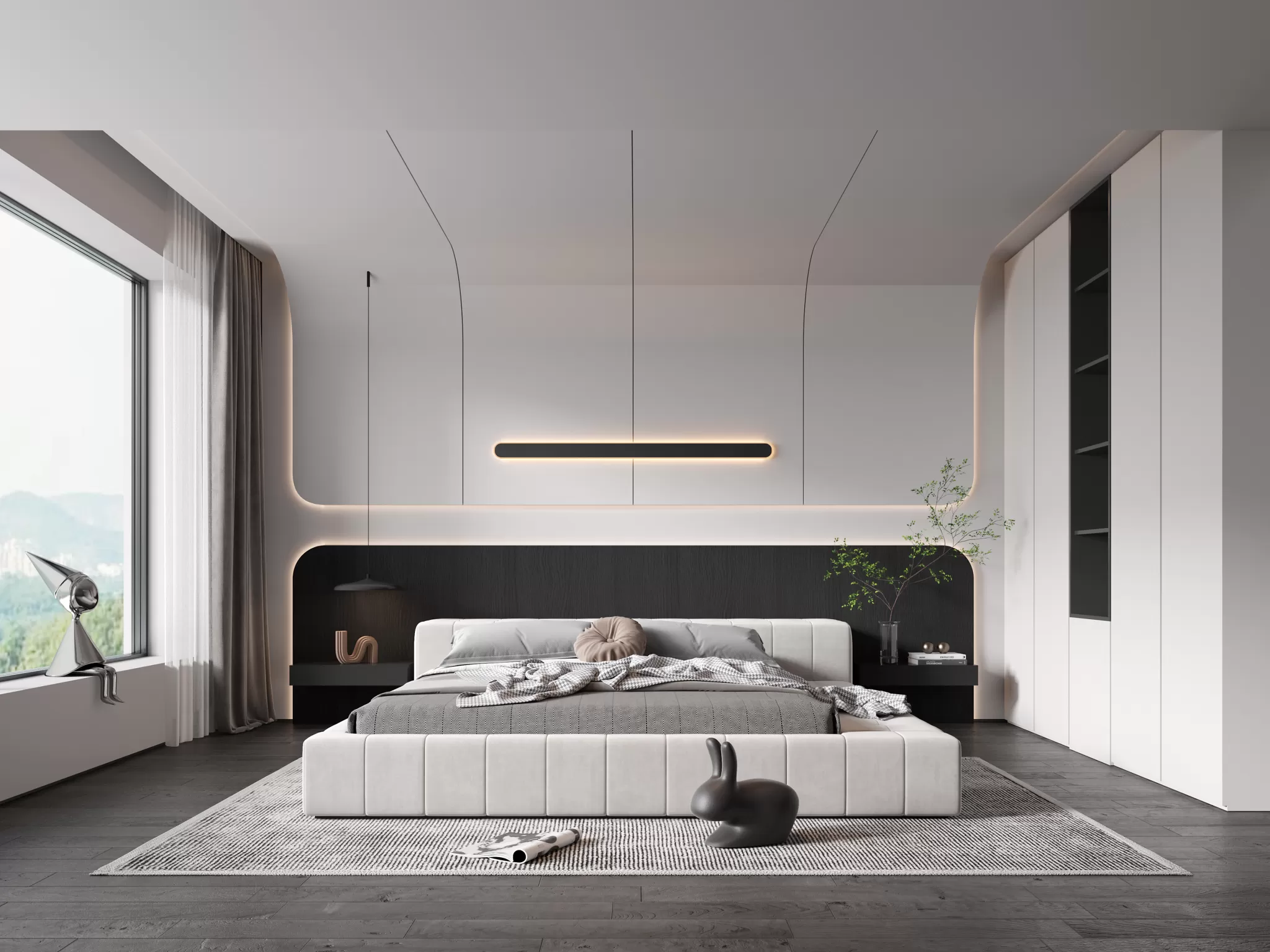 HOUSE SPACE 3D SCENES – BEDROOM – 0019