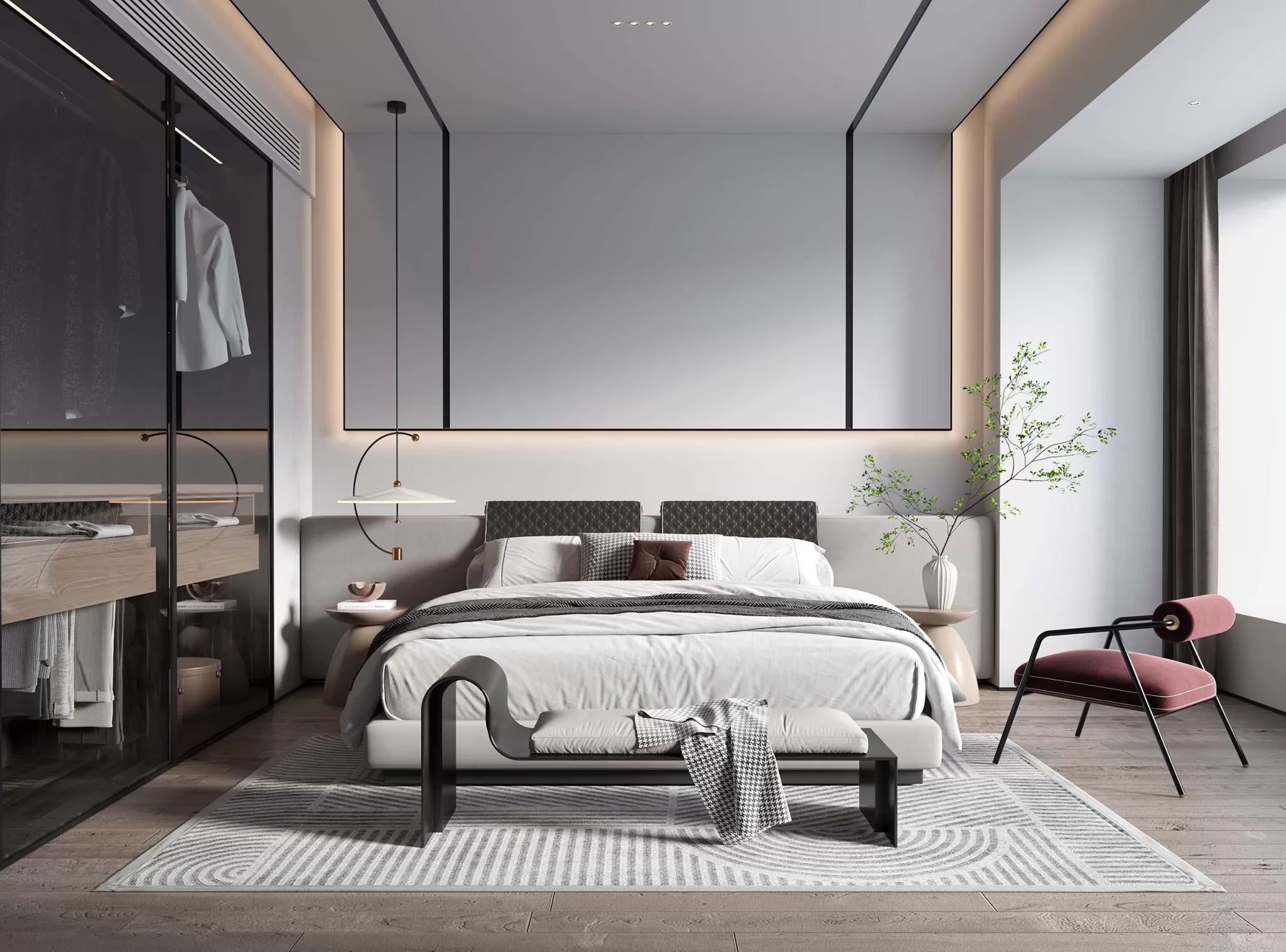 HOUSE SPACE 3D SCENES – BEDROOM – 0036