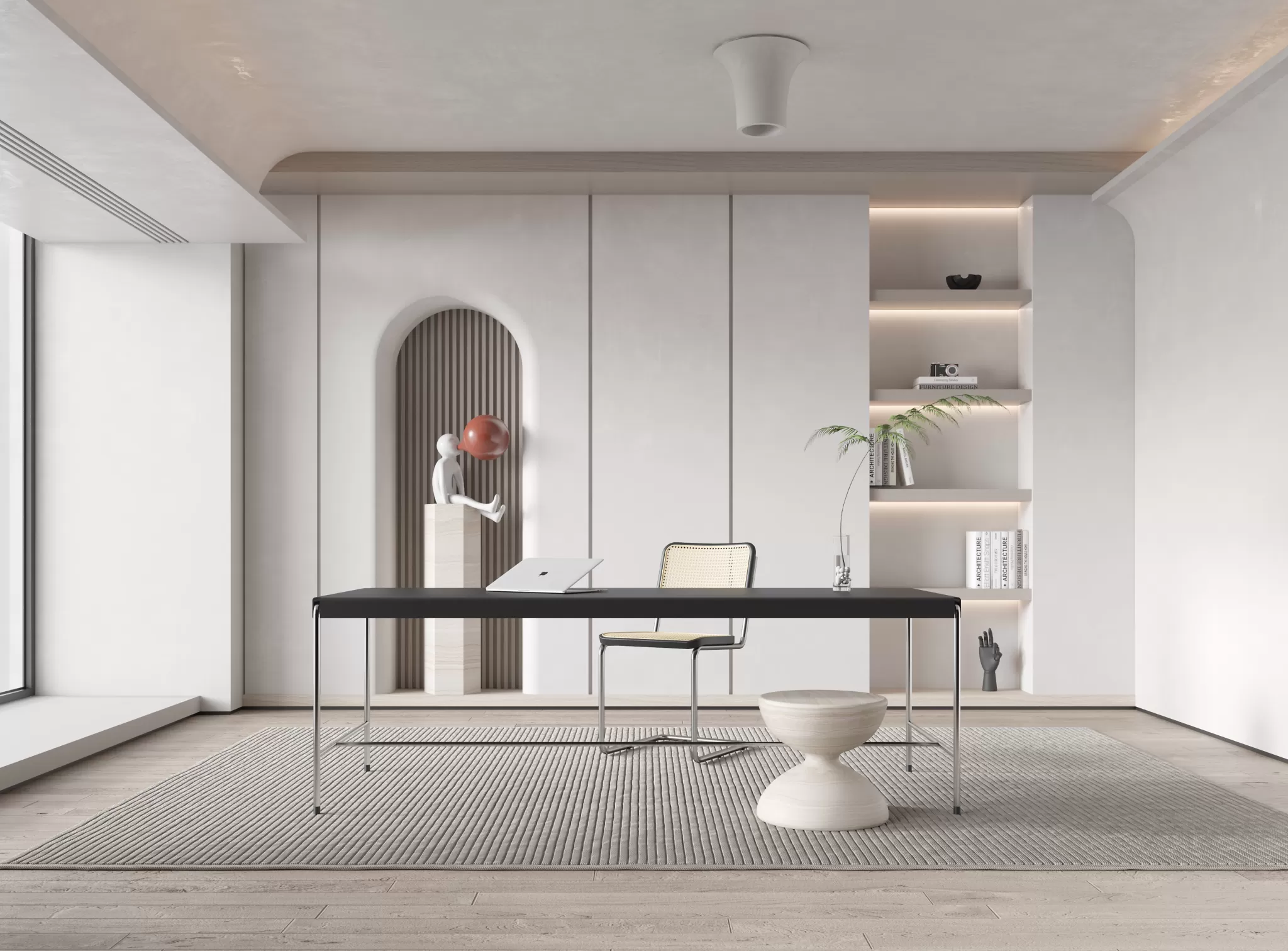 HOUSE SPACE 3D SCENES – OFFICE ROOM – 0003