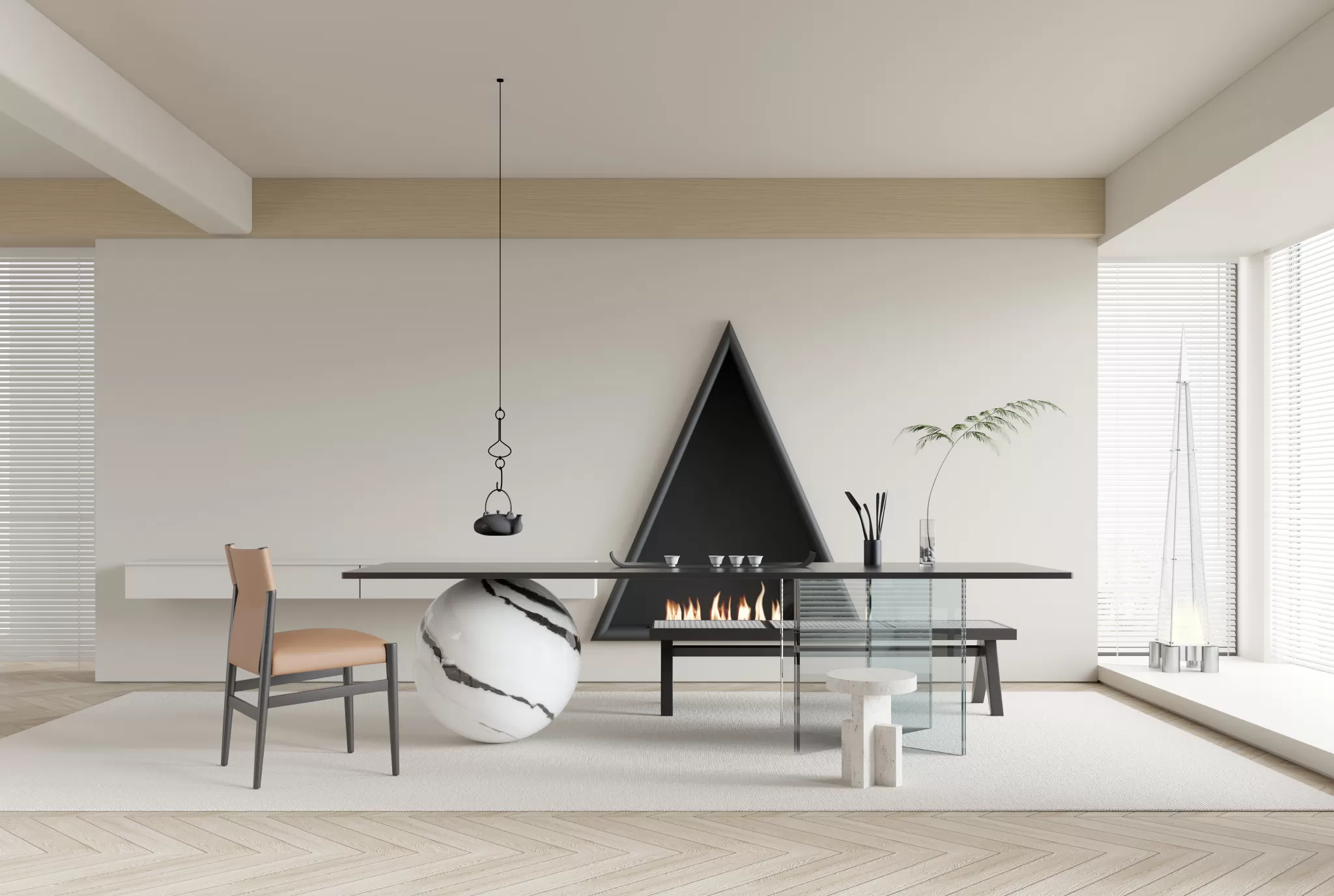 HOUSE SPACE 3D SCENES – OFFICE ROOM – 0007