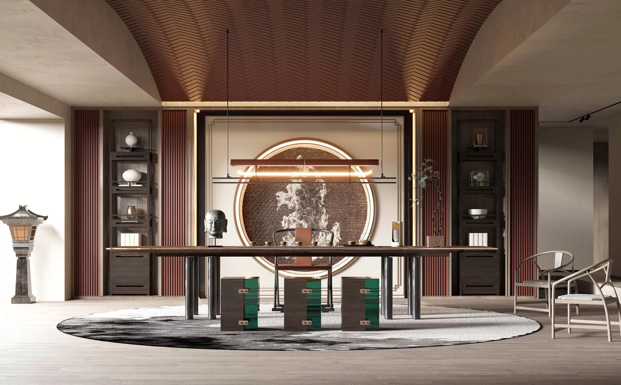 HOUSE SPACE 3D SCENES – TEA ROOM – 0001