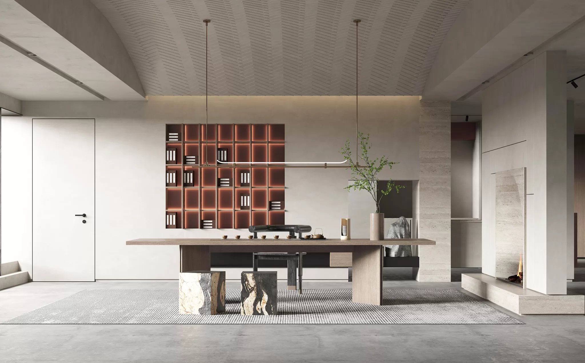 HOUSE SPACE 3D SCENES – TEA ROOM – 0004