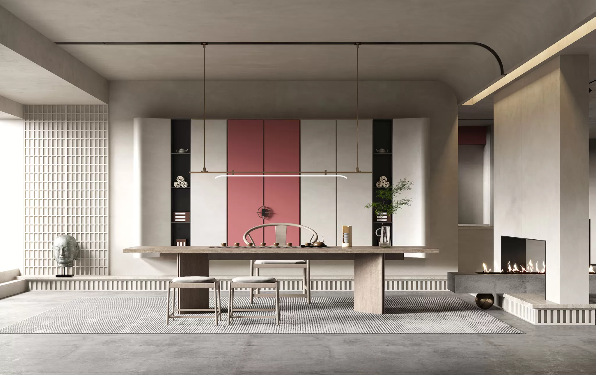 HOUSE SPACE 3D SCENES – TEA ROOM – 0005