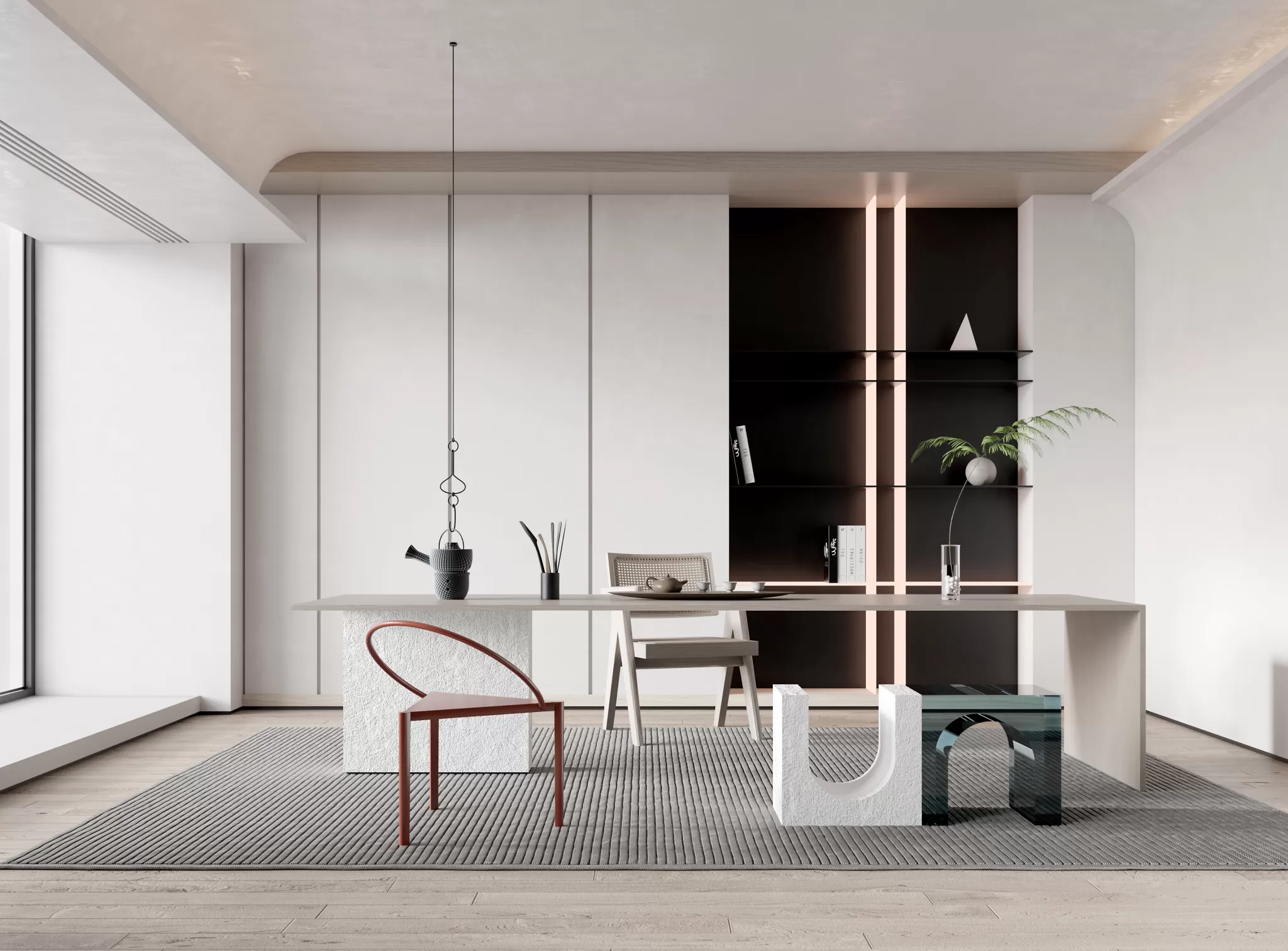 HOUSE SPACE 3D SCENES – TEA ROOM – 0036