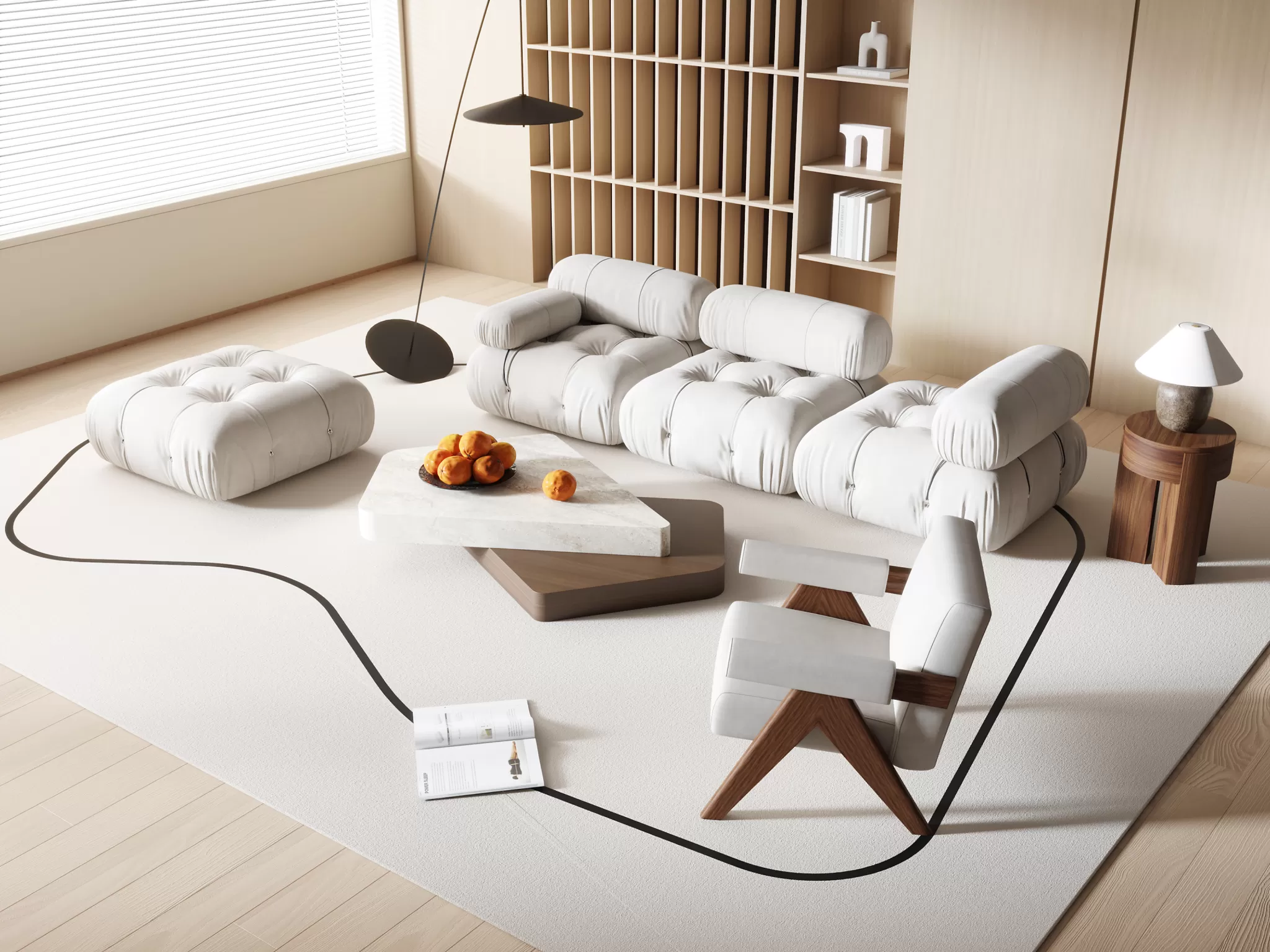 HOUSE SPACE 3D SCENES – SOFA – 0001