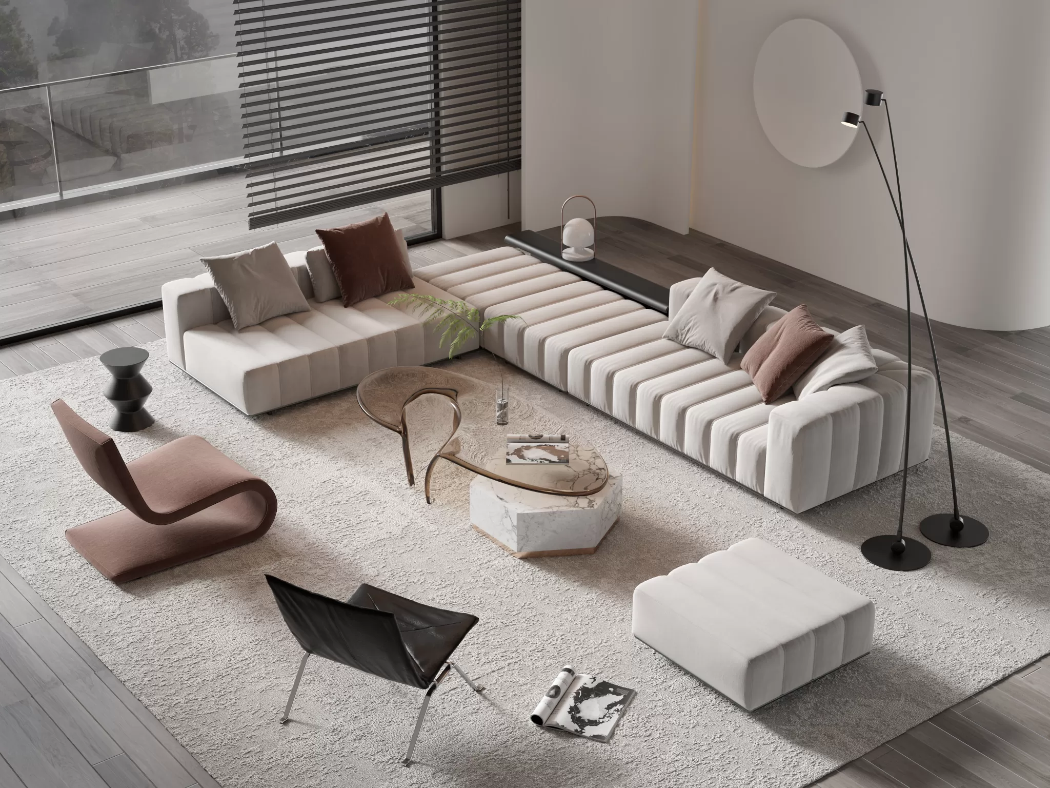 HOUSE SPACE 3D SCENES – SOFA – 0005