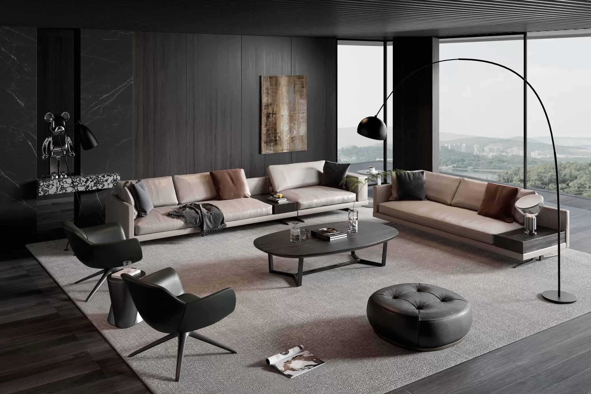 HOUSE SPACE 3D SCENES – SOFA – 0008