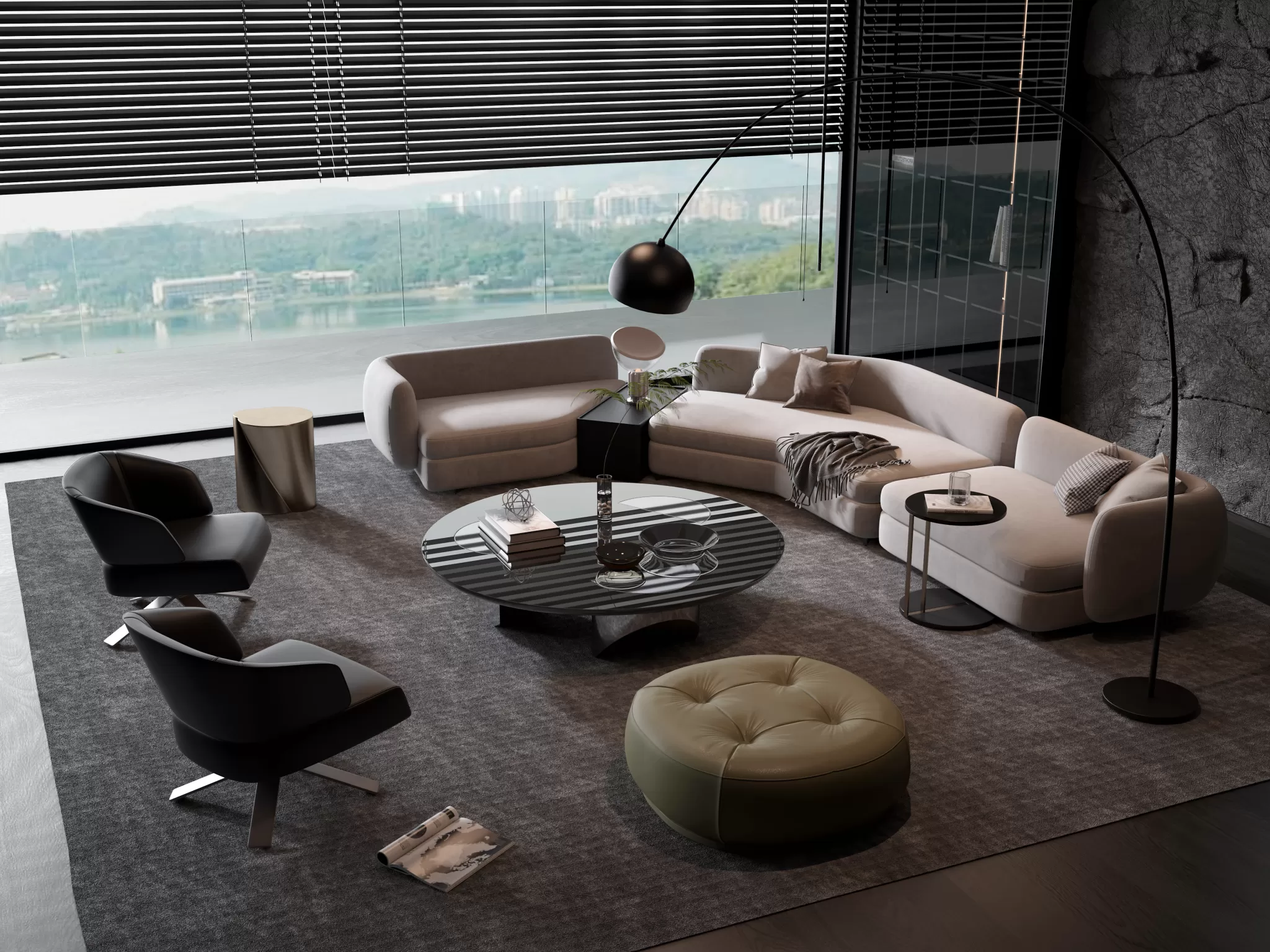 HOUSE SPACE 3D SCENES – SOFA – 0011