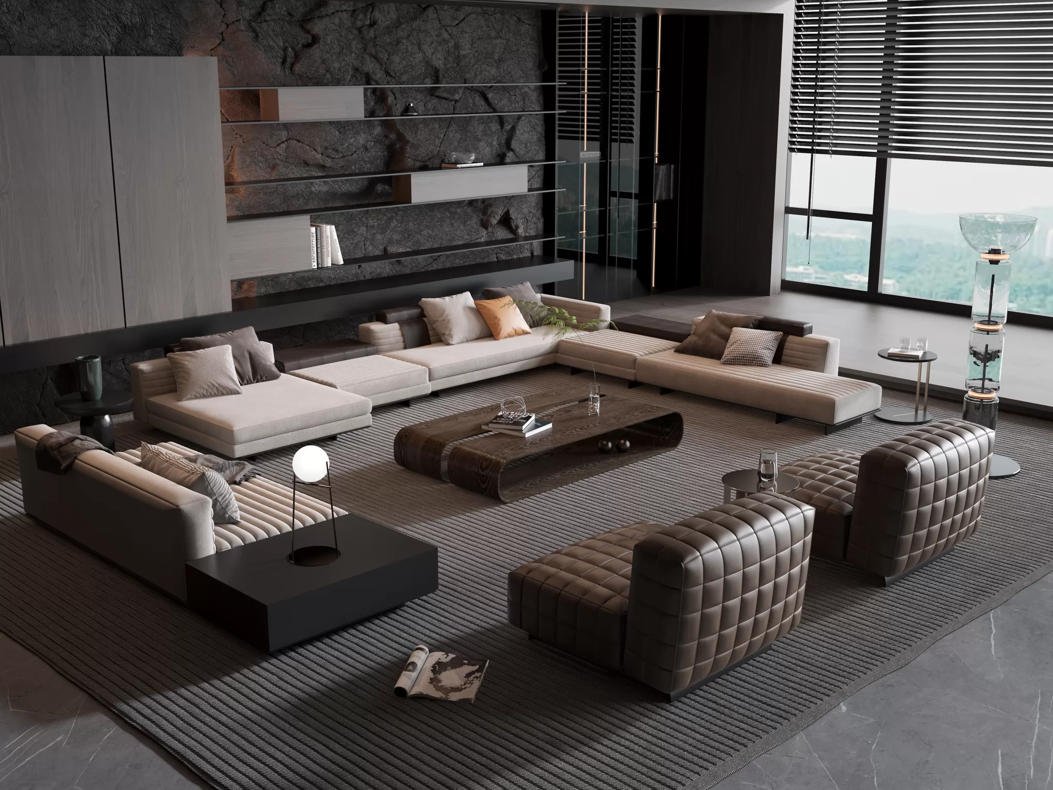 HOUSE SPACE 3D SCENES – SOFA – 0013
