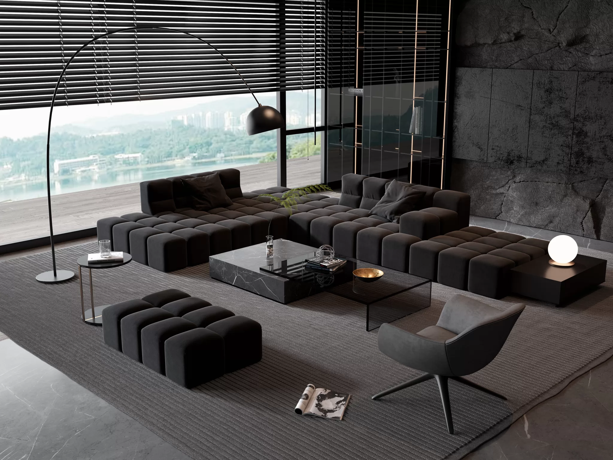 HOUSE SPACE 3D SCENES – SOFA – 0015