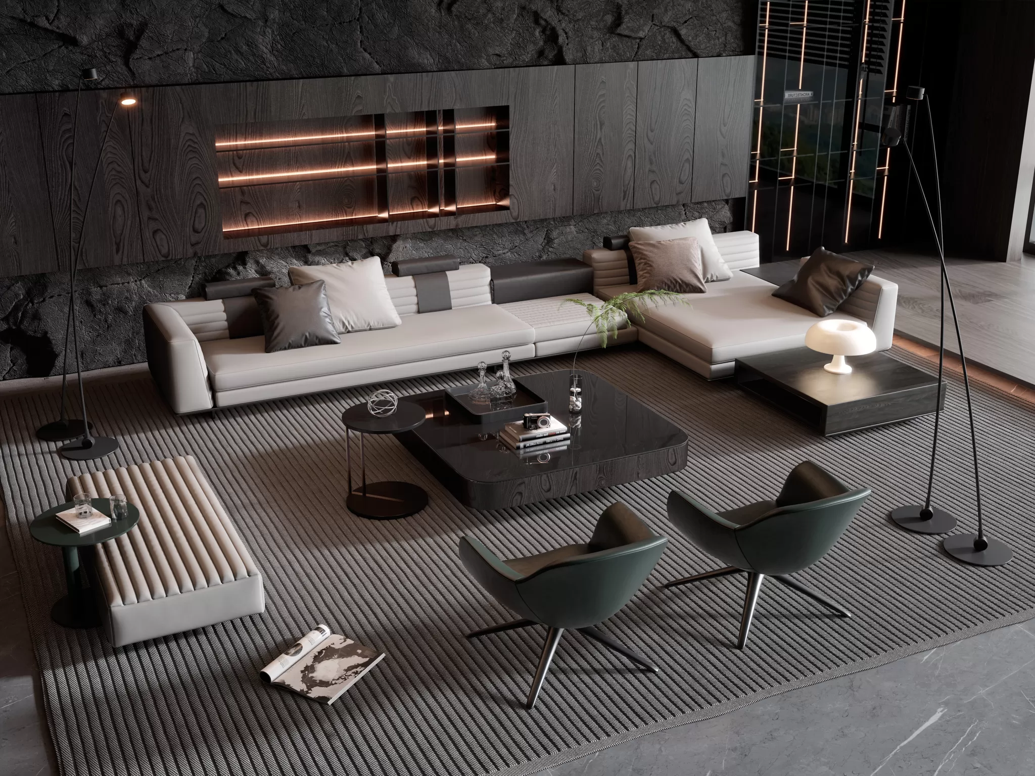 HOUSE SPACE 3D SCENES – SOFA – 0017