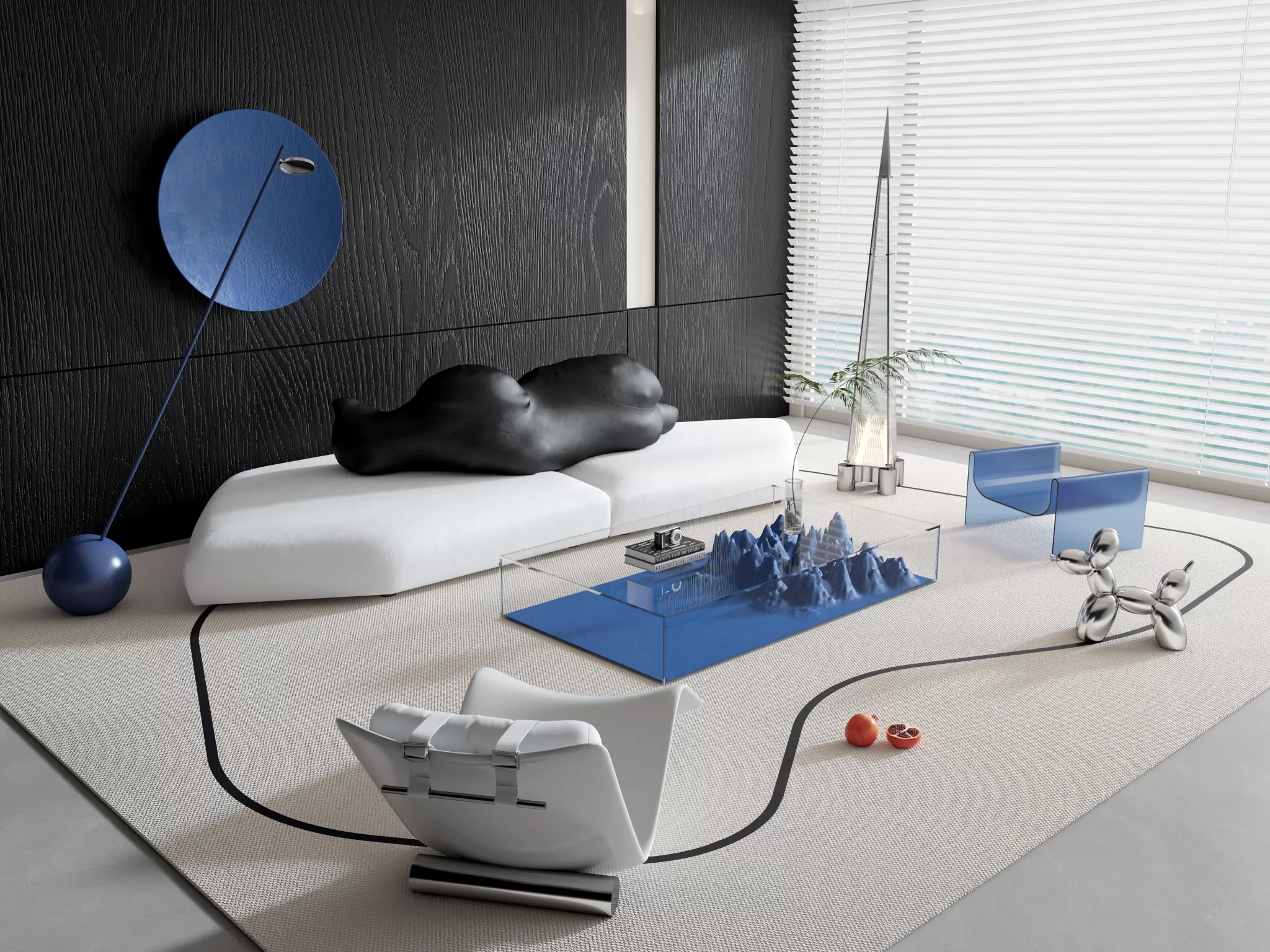 HOUSE SPACE 3D SCENES – SOFA – 0018