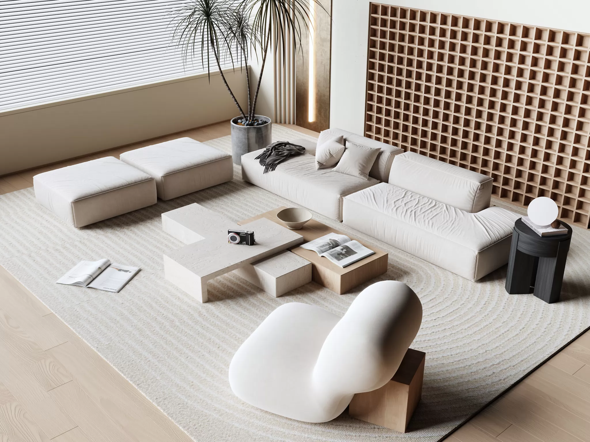 HOUSE SPACE 3D SCENES – SOFA – 0023