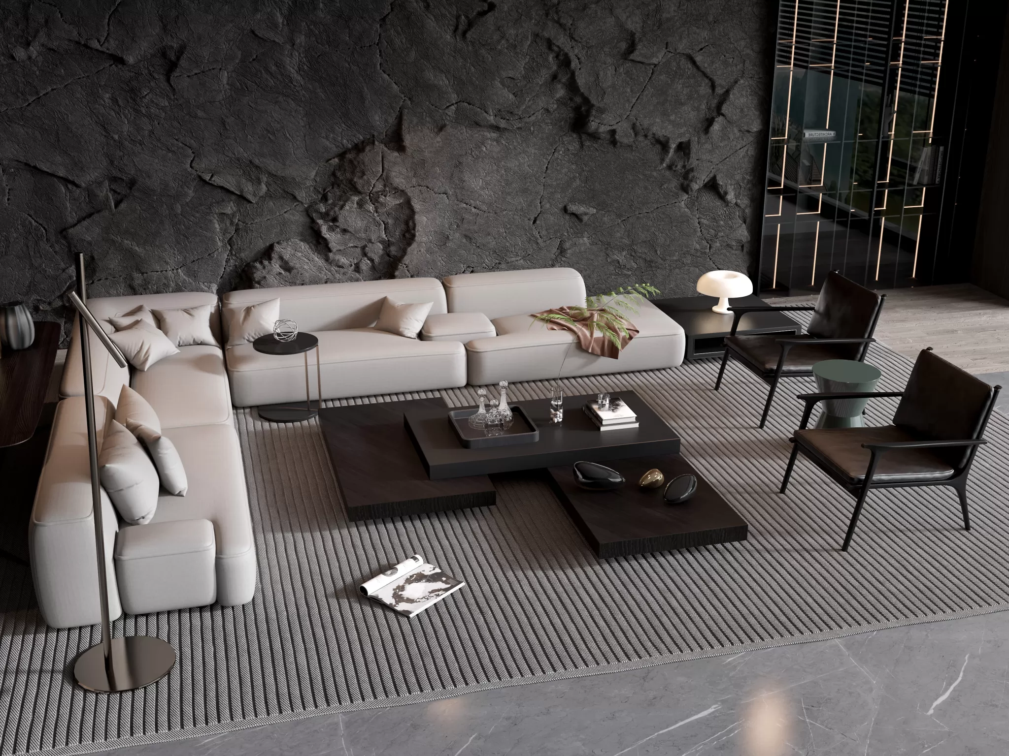 HOUSE SPACE 3D SCENES – SOFA – 0024