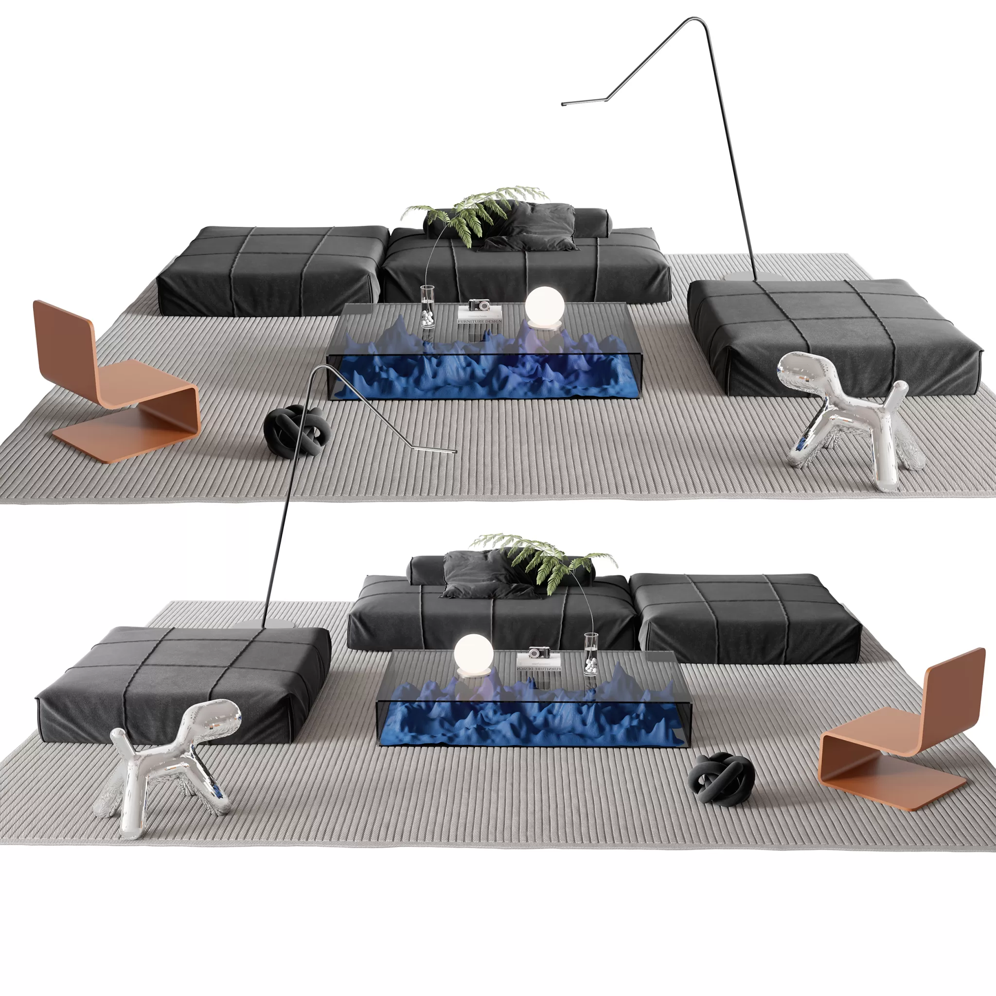 HOUSE SPACE 3D SCENES – SOFA – 0025
