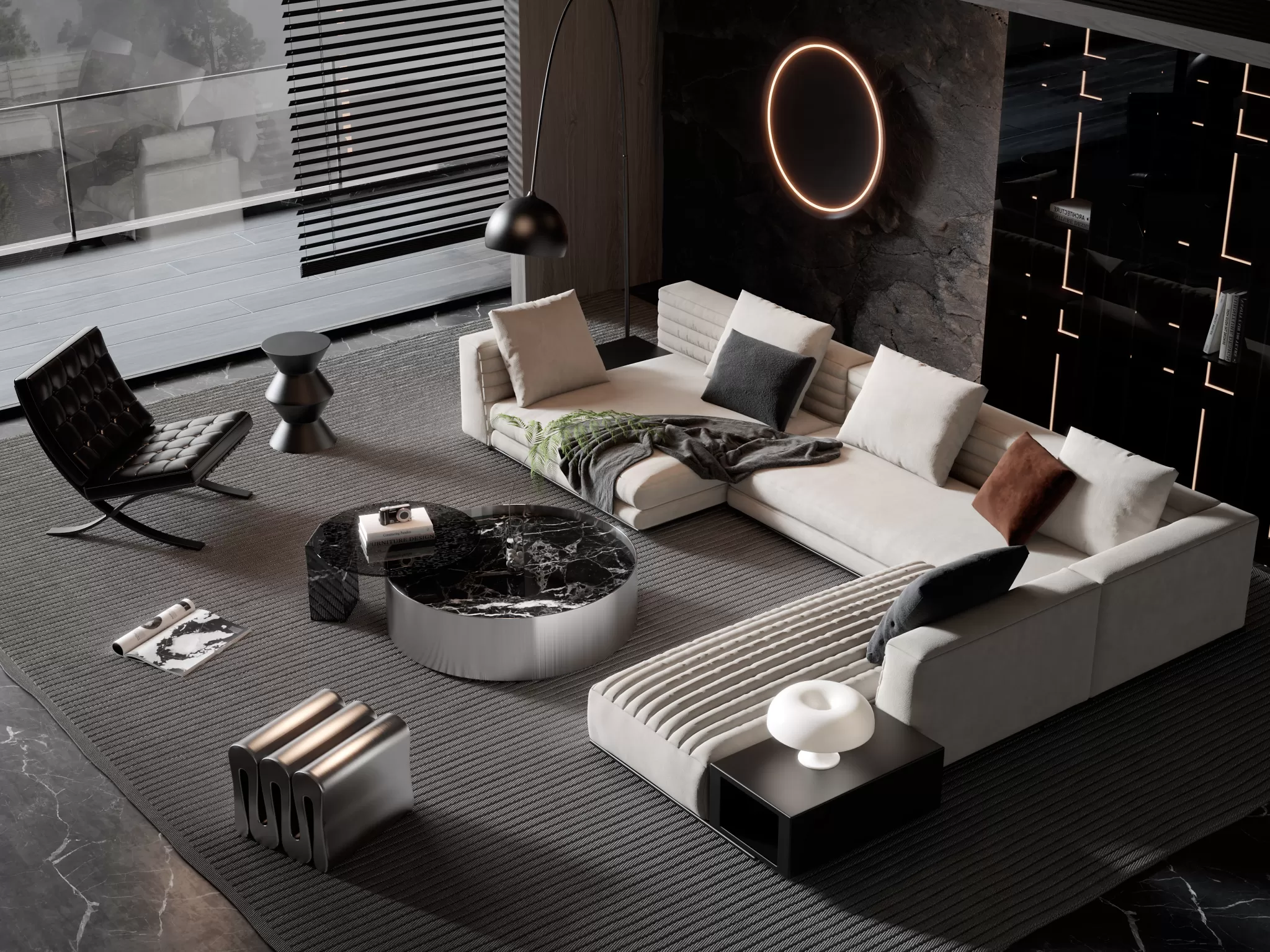 HOUSE SPACE 3D SCENES – SOFA – 0028