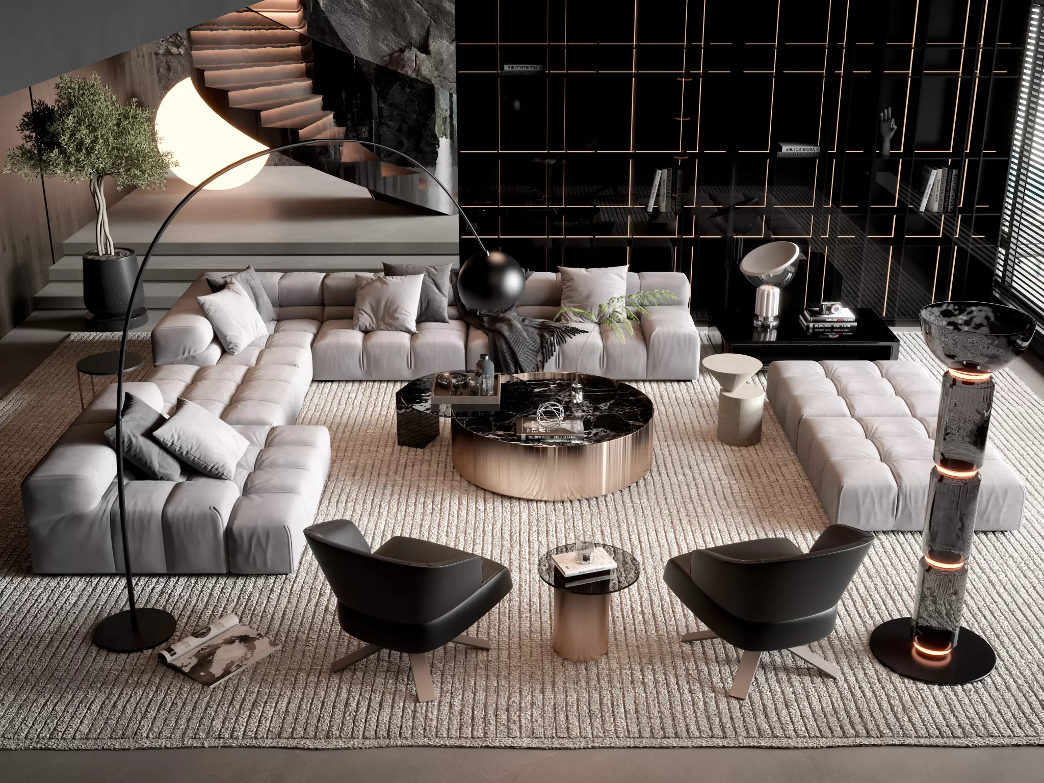 HOUSE SPACE 3D SCENES – SOFA – 0030