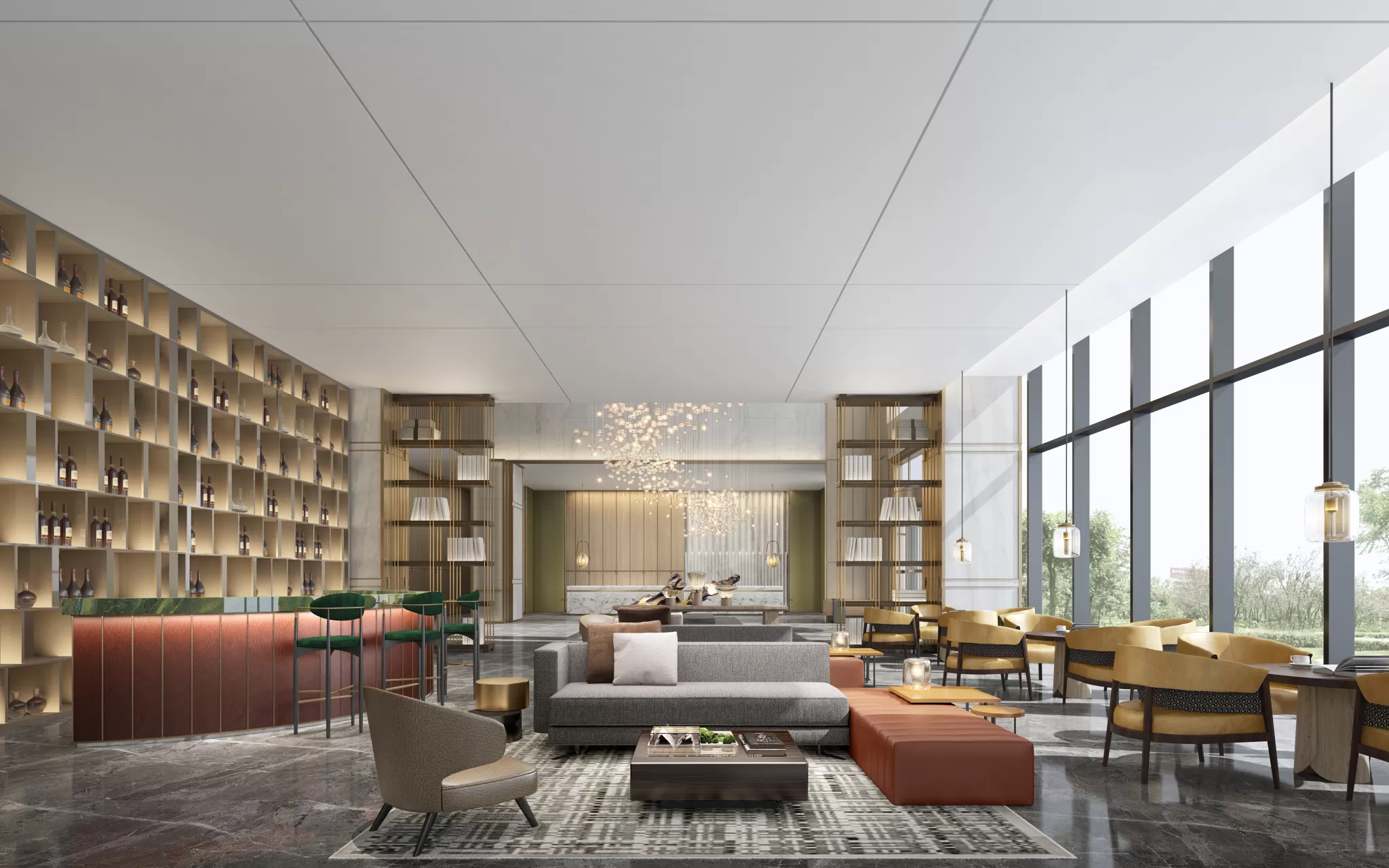 PUBLIC SPACE 3D SCENES – LOBBY – 0009