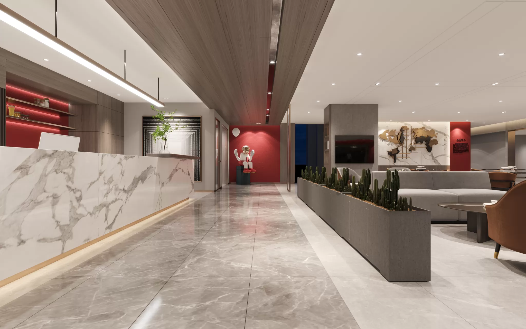 PUBLIC SPACE 3D SCENES – RESTAURANT – 0008