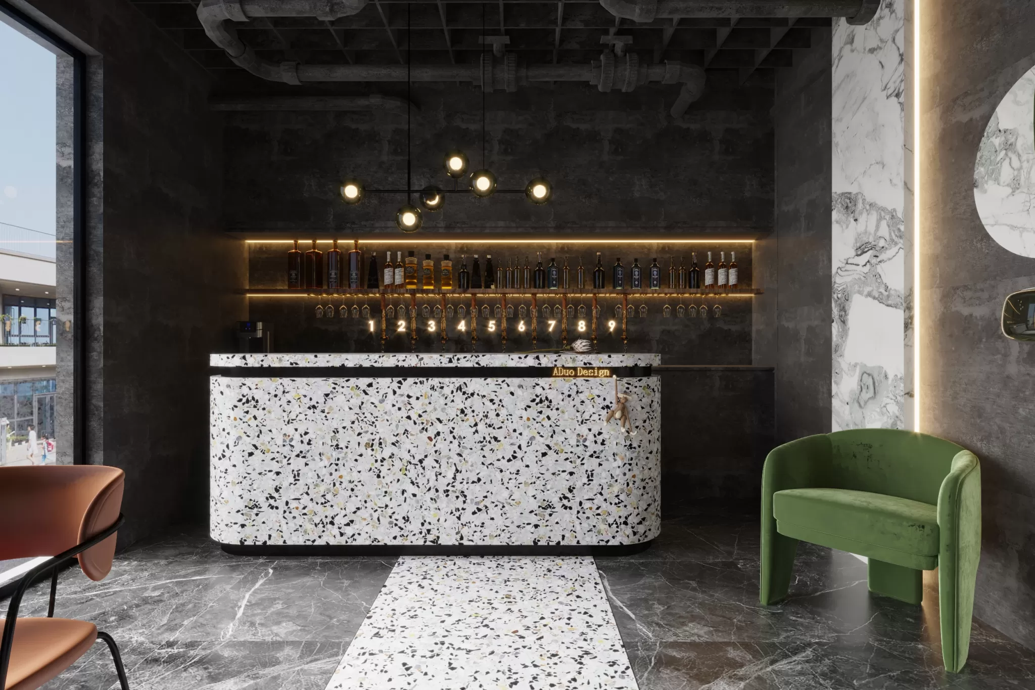 PUBLIC SPACE 3D SCENES – RESTAURANT – 0014