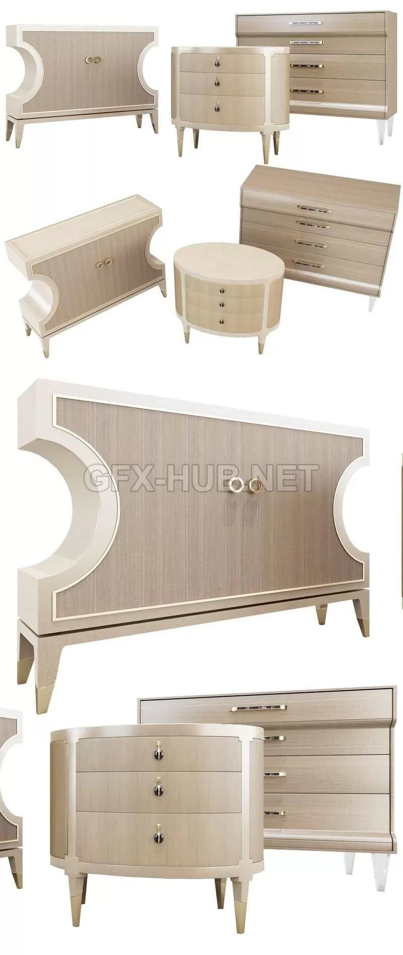 Caracole Thumbs and Decor set II (VrayCorona) – 209417