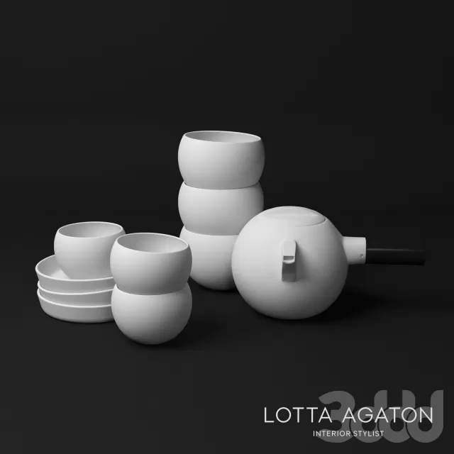 Carina Seth Andersson Tea Set – Lotta Agaton (CORONA – VRAY) – 209433