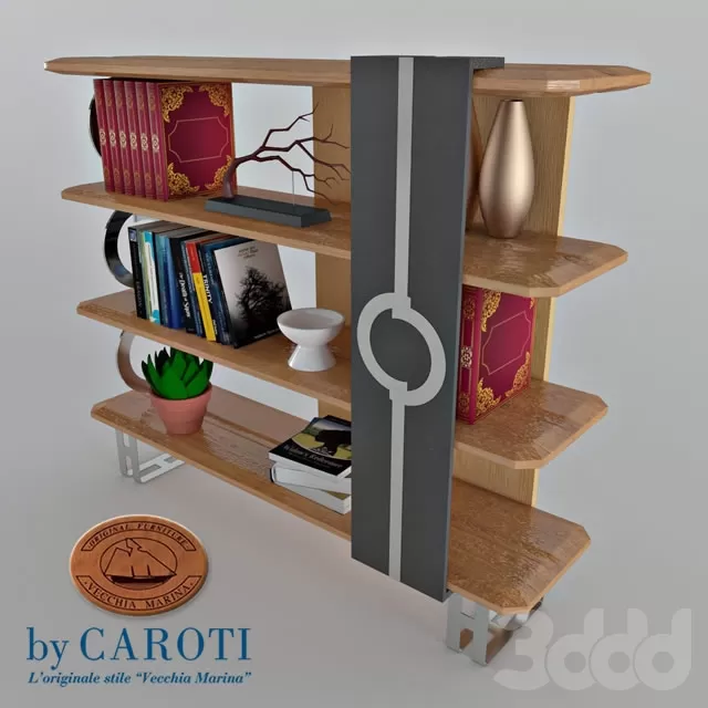 Caroti Wood Bookcase – 209465