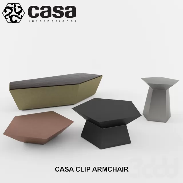 Casa Intl Vulcano Low Table – 209605