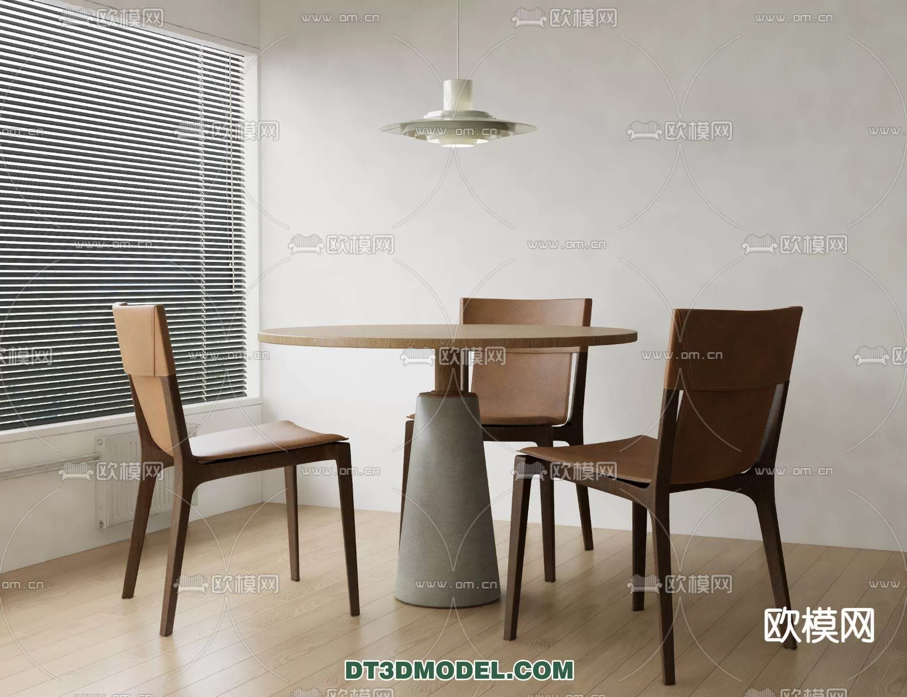 WABI SABI STYLE 3D MODELS – DINING TABLE – 0032