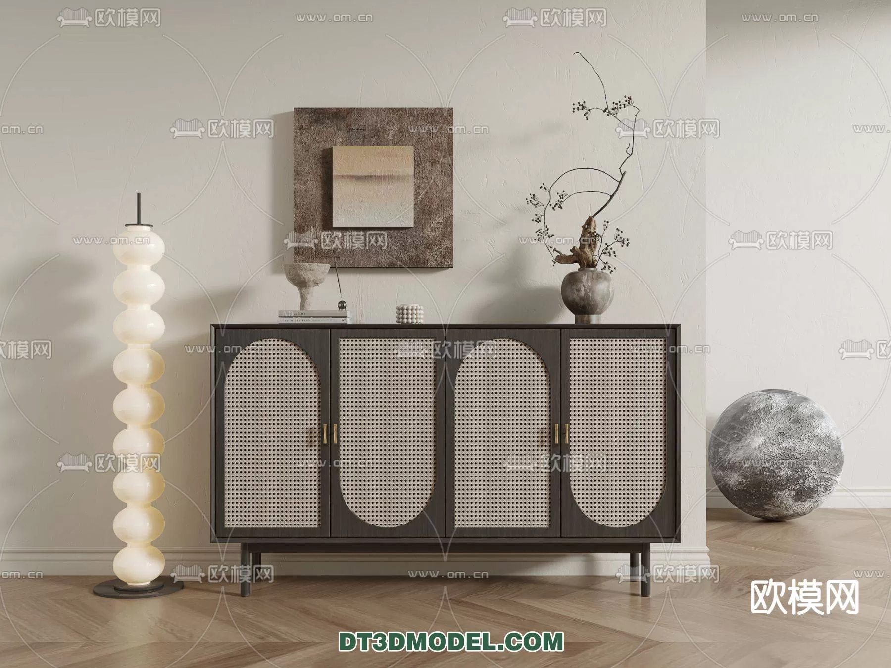 WABI SABI STYLE 3D MODELS – CABINETS – 0053