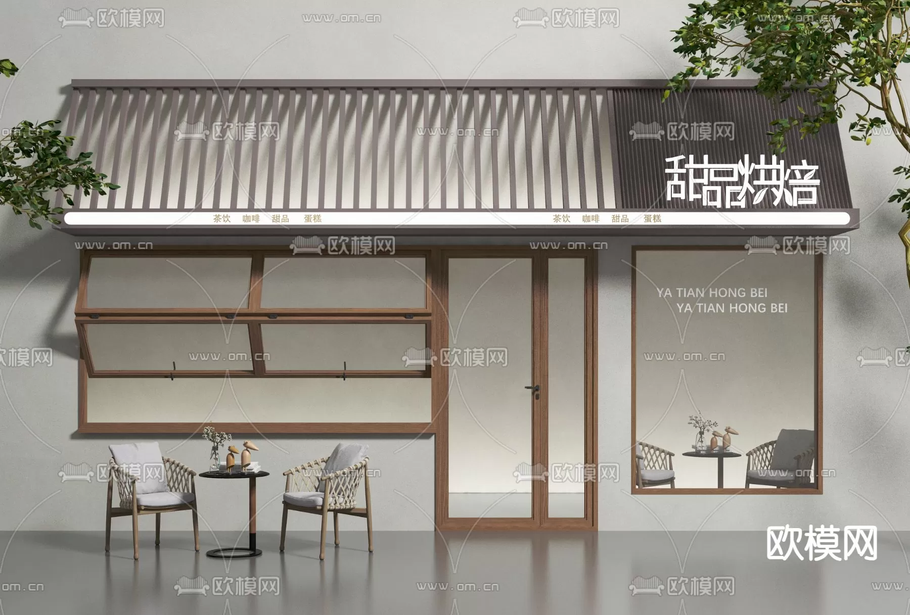 WABI SABI STYLE 3D MODELS – COFFEE SHOP – 0005