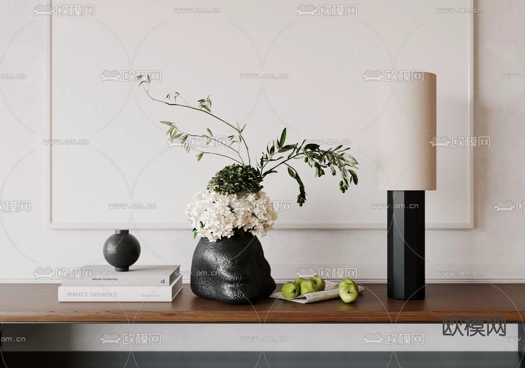 WABI SABI STYLE 3D MODELS – DECOR SETS – 0174