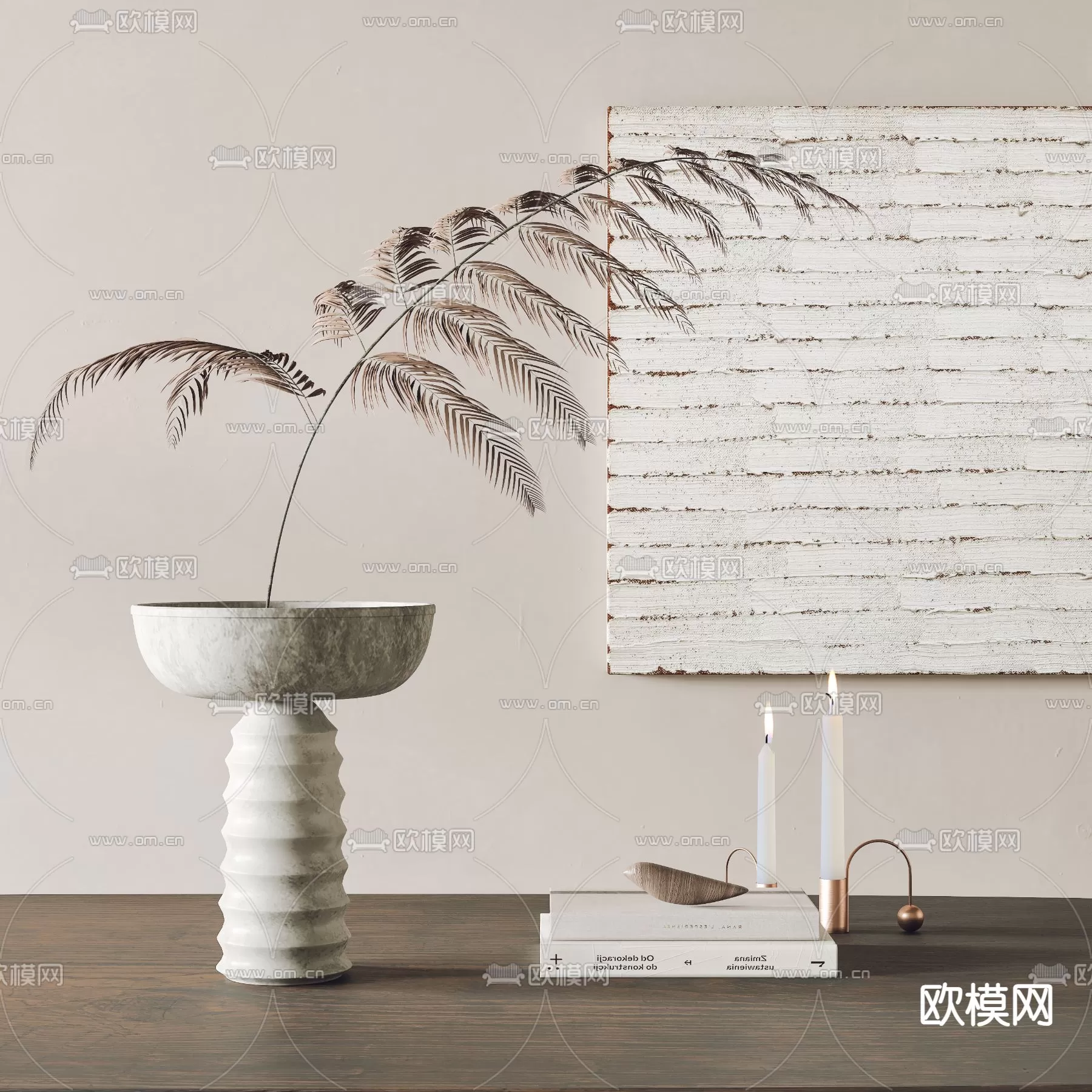 WABI SABI STYLE 3D MODELS – DECOR SETS – 0184