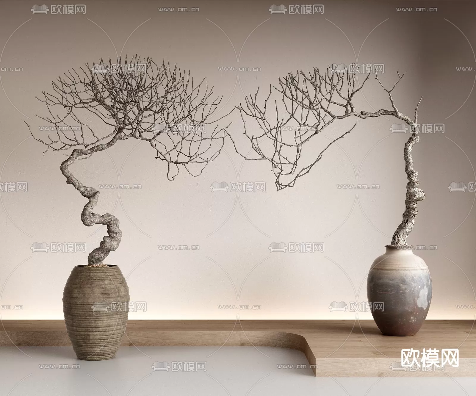 WABI SABI STYLE 3D MODELS – DECOR SETS – 0188