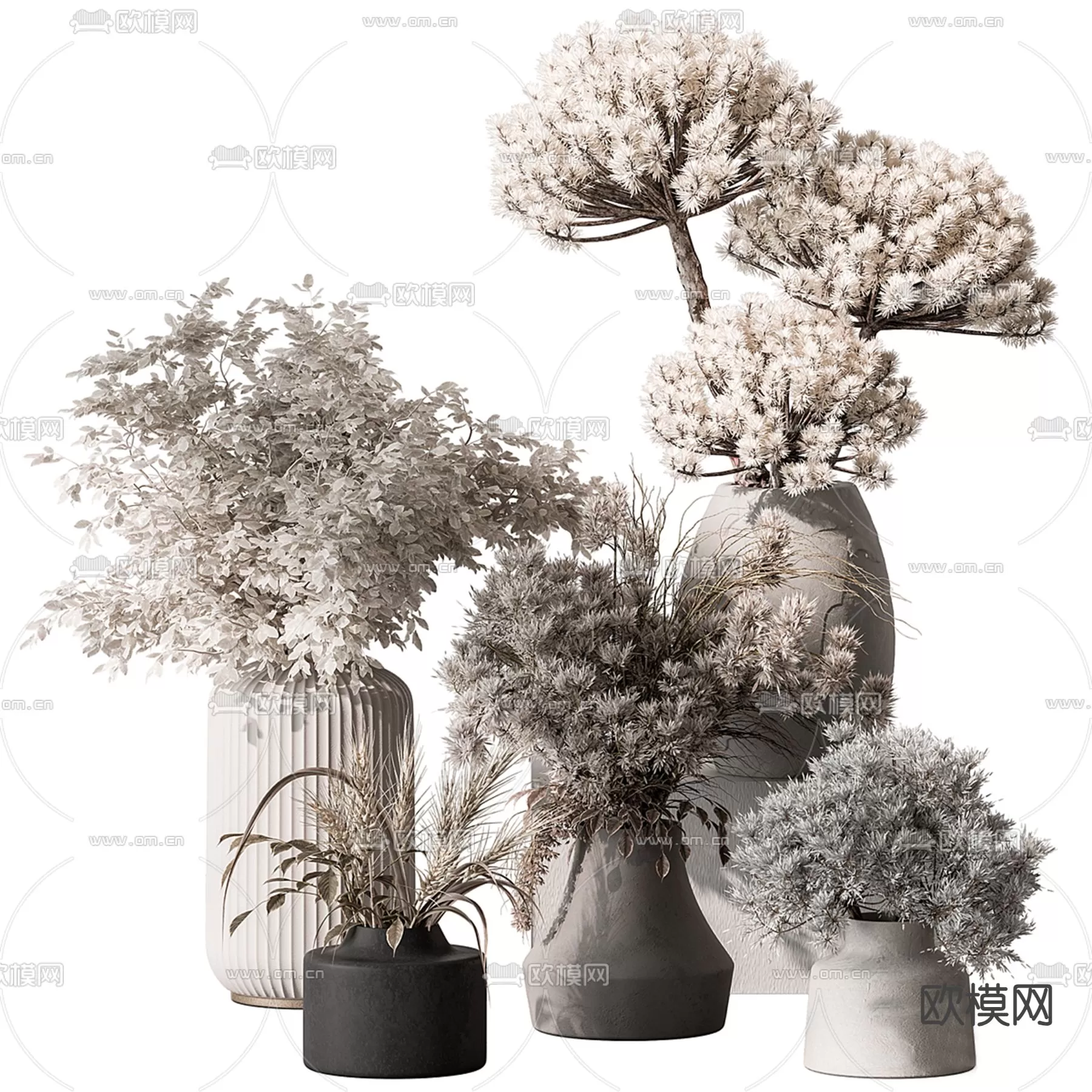 WABI SABI STYLE 3D MODELS – DECOR SETS – 0189