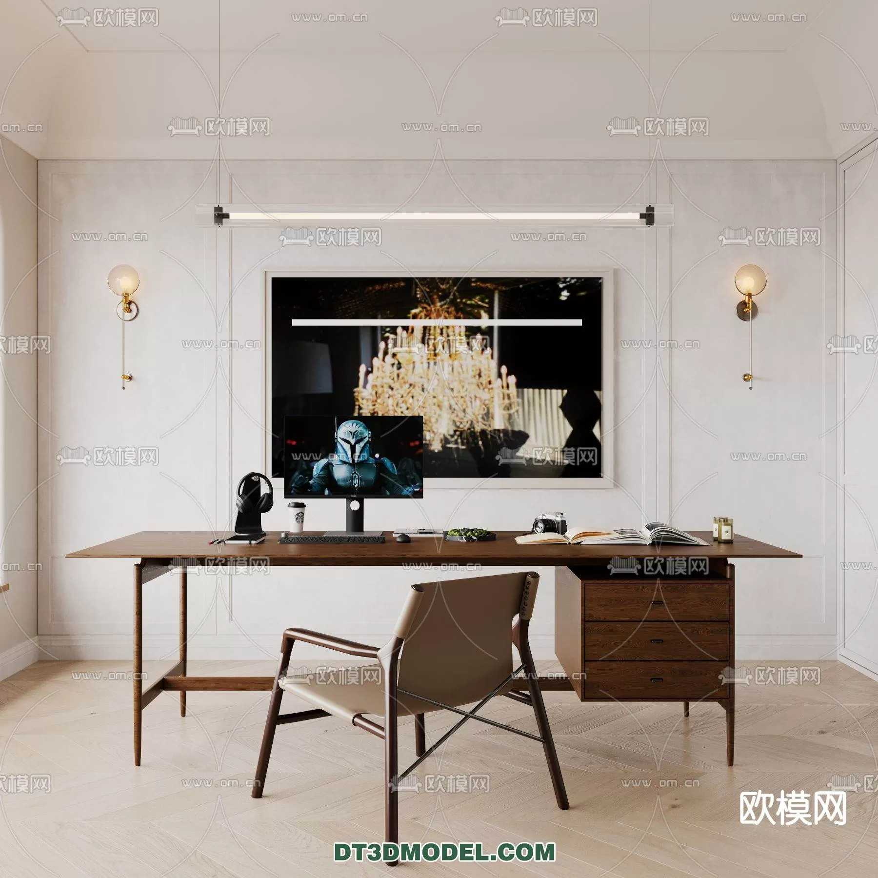 WABI SABI STYLE 3D MODELS – DINING TABLE – 0059