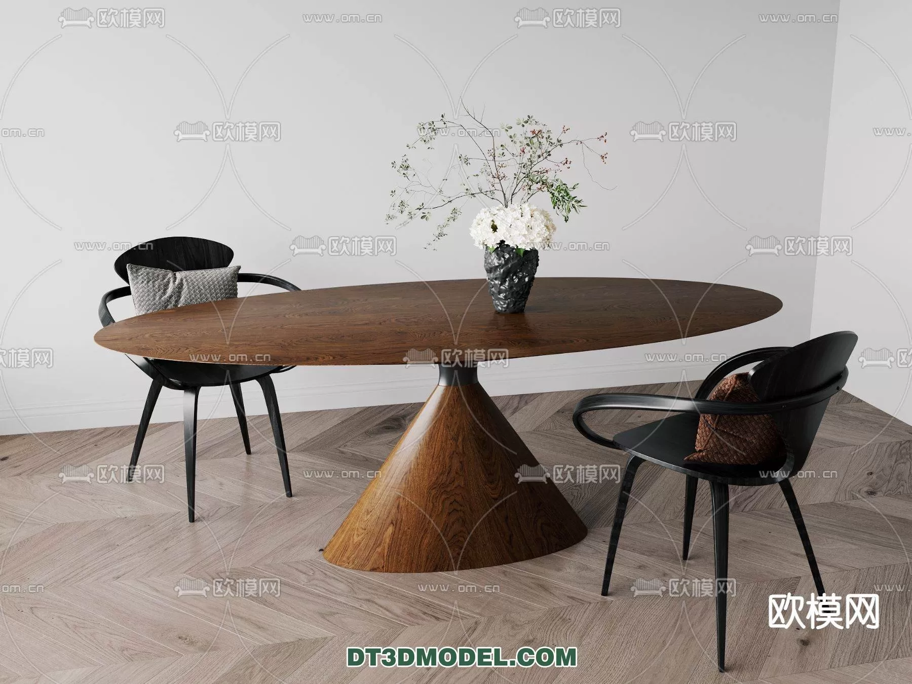 WABI SABI STYLE 3D MODELS – DINING TABLE – 0095