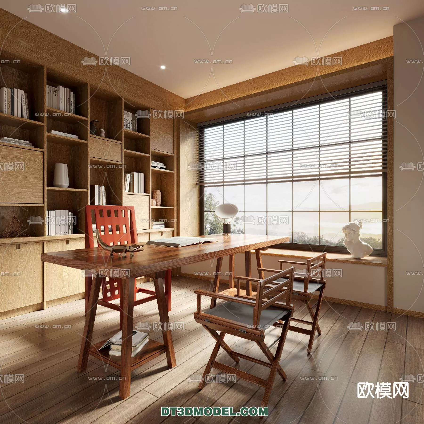 WABI SABI STYLE 3D MODELS – DINING TABLE – 0150