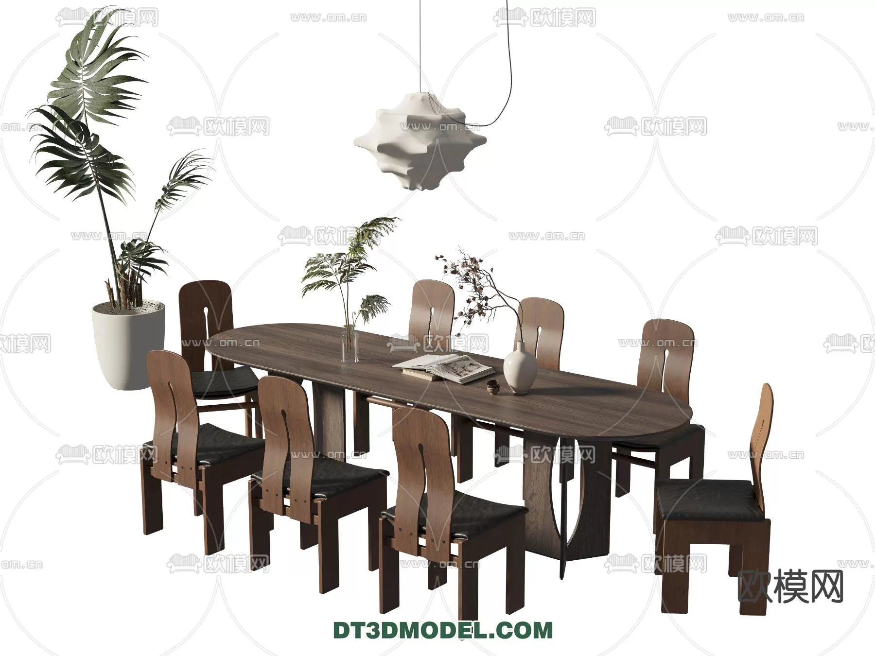 WABI SABI STYLE 3D MODELS – DINING TABLE – 0153