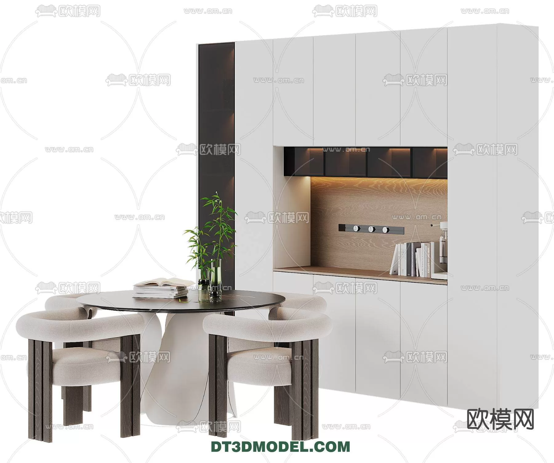 WABI SABI STYLE 3D MODELS – DINING TABLE – 0156