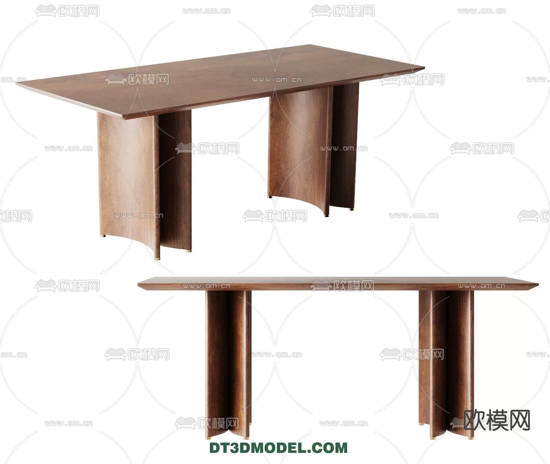 WABI SABI STYLE 3D MODELS – DINING TABLE – 0206
