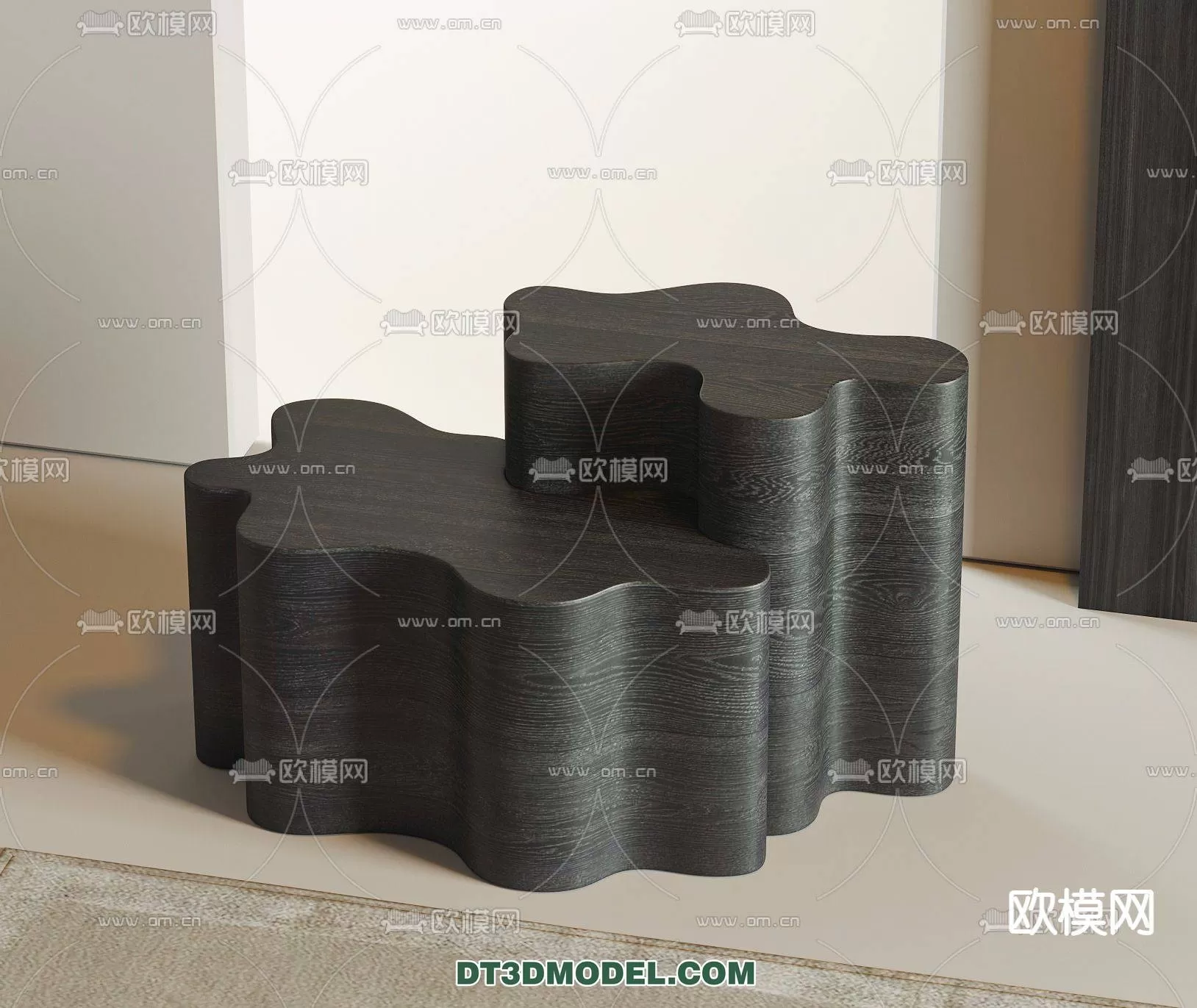 WABI SABI STYLE 3D MODELS – TEA TABLE – 0019