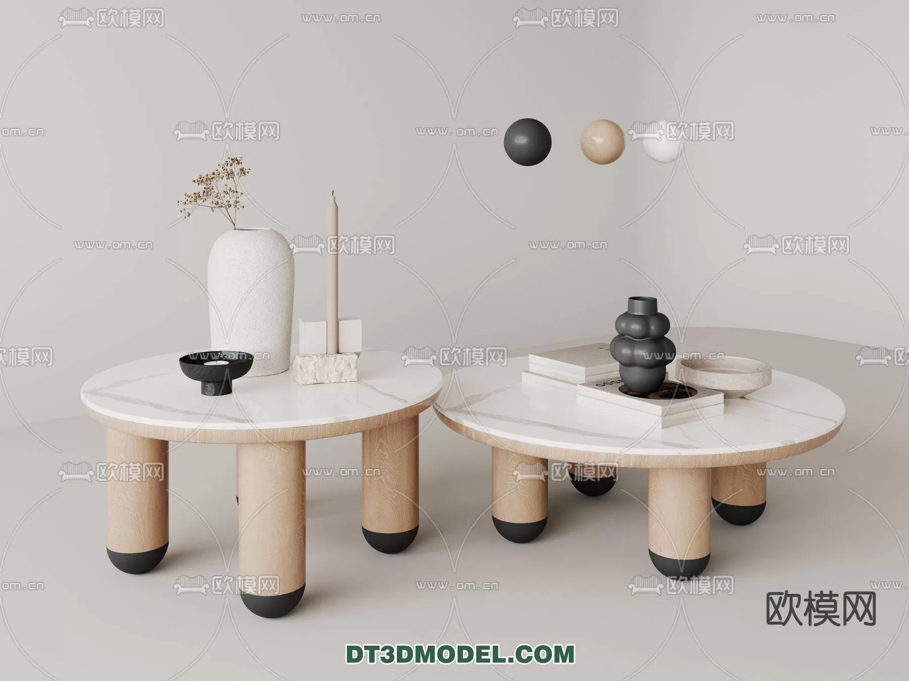 WABI SABI STYLE 3D MODELS – TEA TABLE – 0023